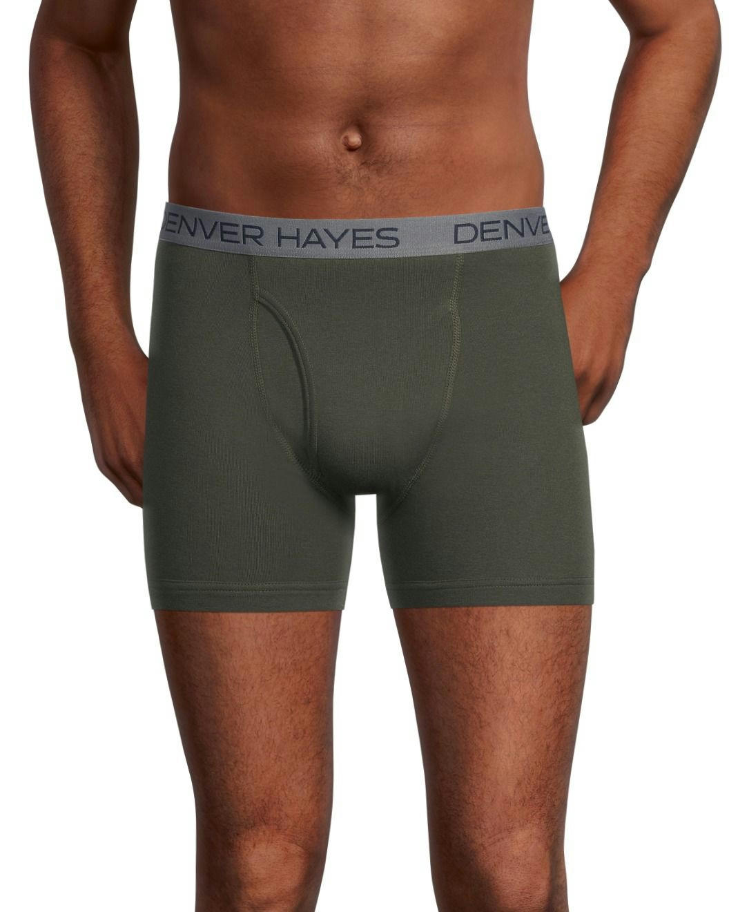 Denver Hayes Men's 3 Pack Solid Boxer Briefs