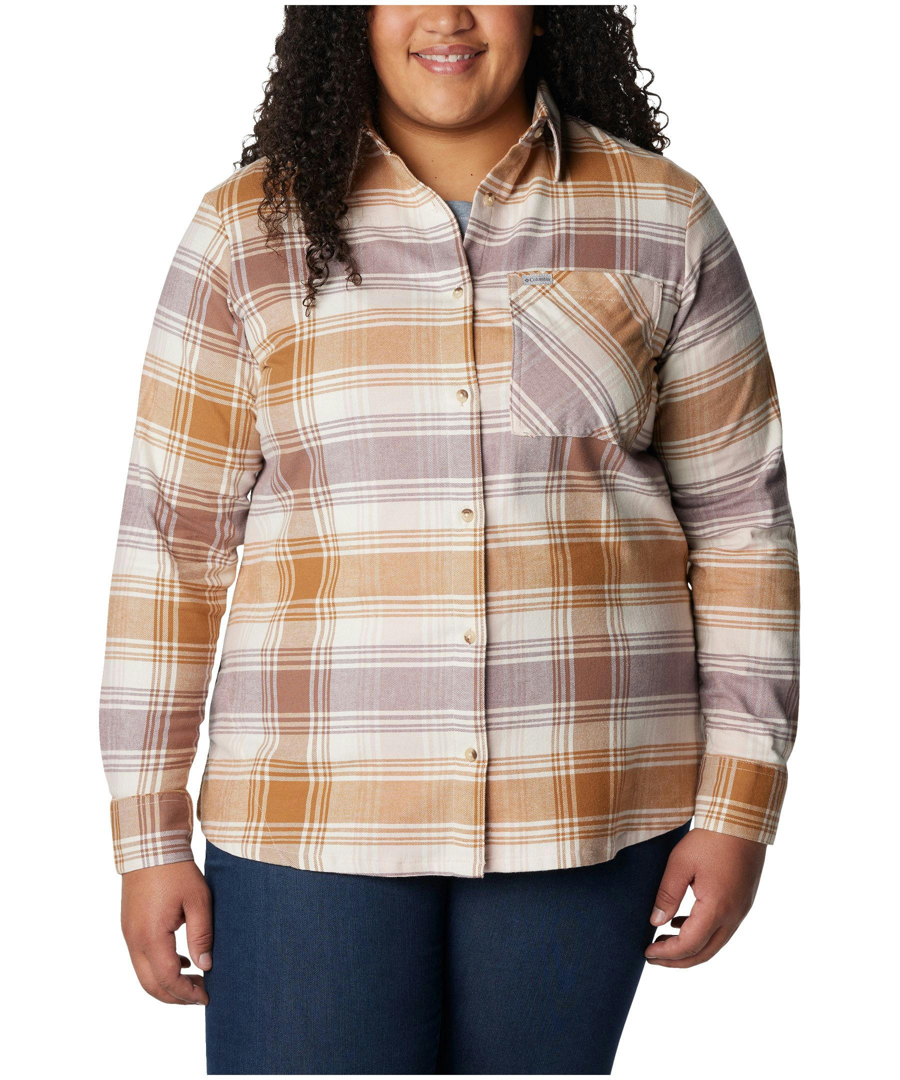 Columbia Women's Calico Basin Classic Long Sleeve Flannel Shirt