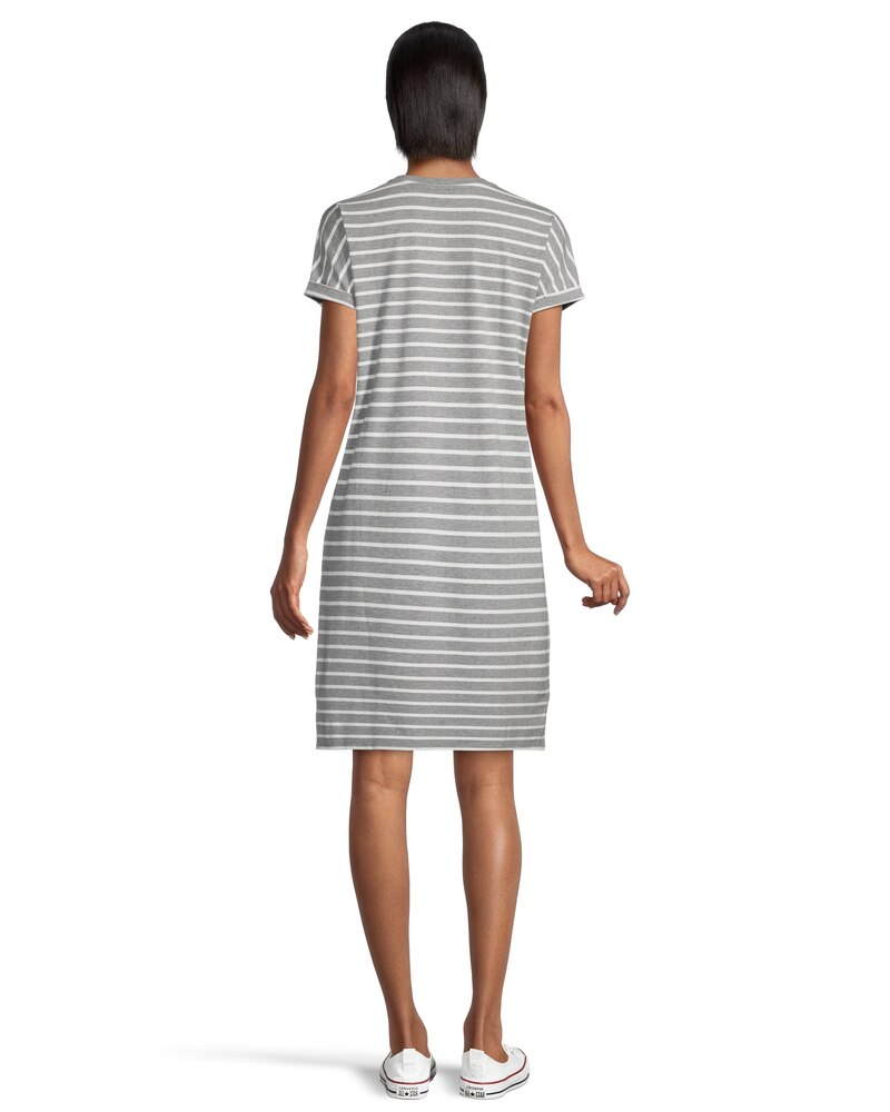 Denver Hayes Women's Semi-Fitted Crewneck T Shirt Dress