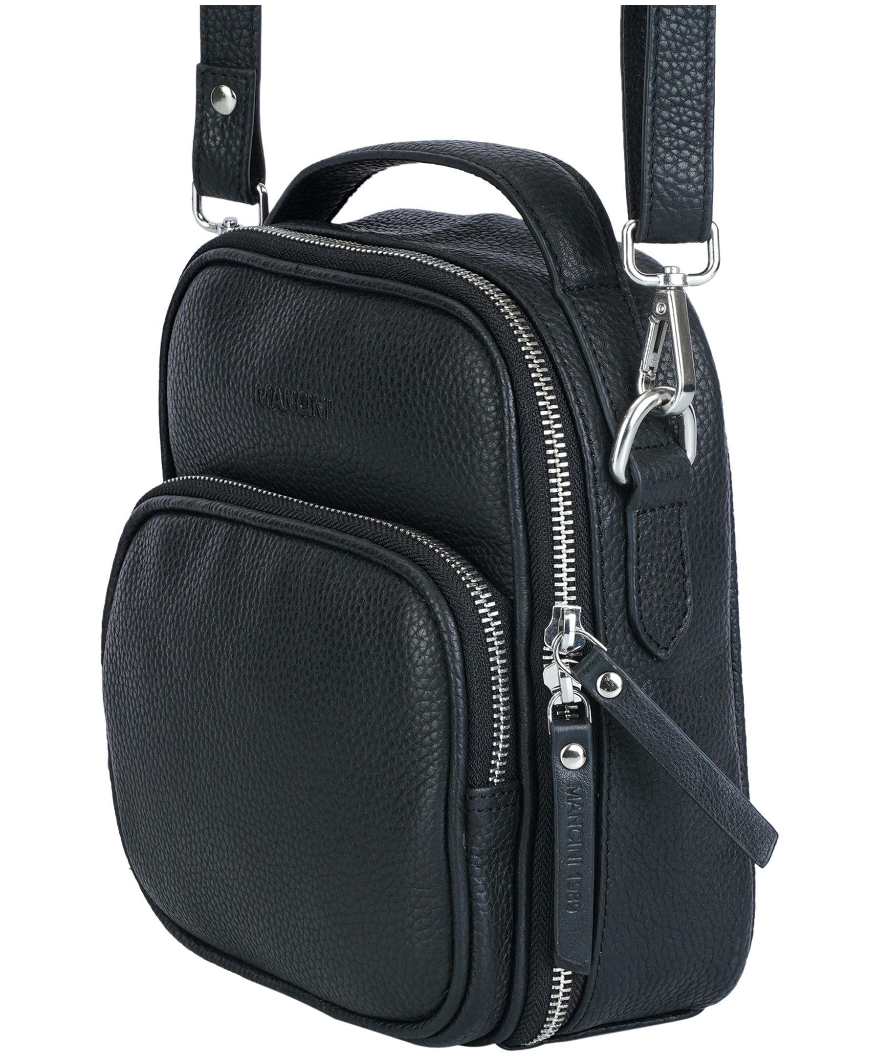 Mancini Leather Goods Women's Pebelled Daisy North/South Crossbody Bag