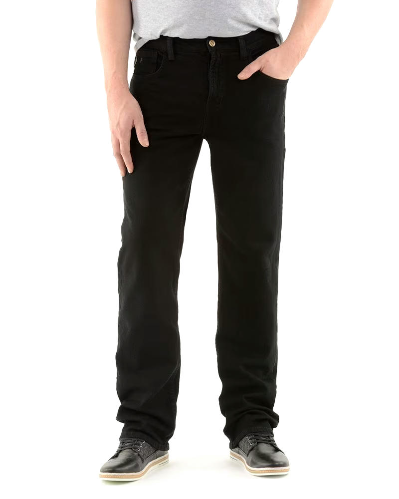 Men's Brad Straight Leg Stretch Black Jeans