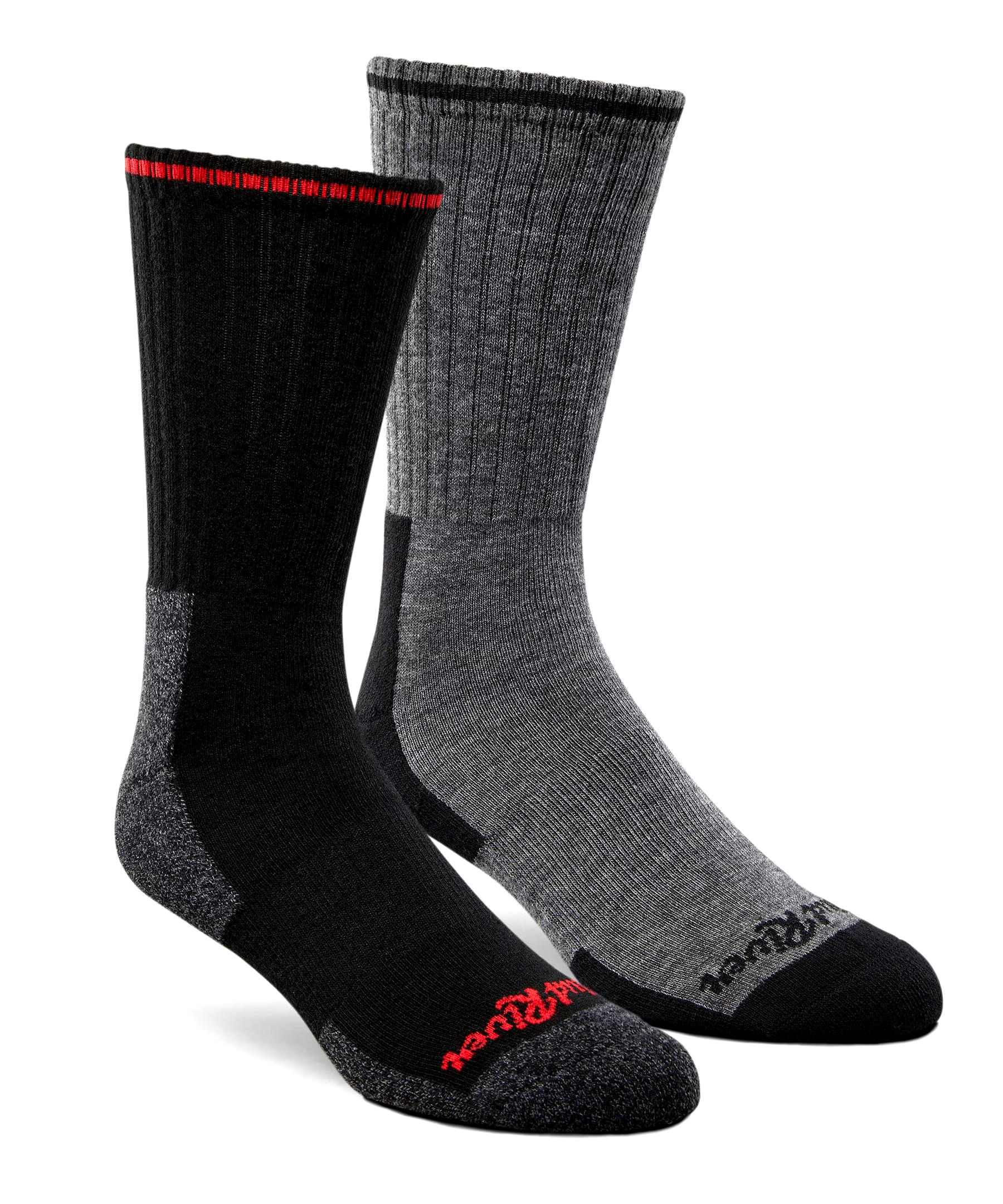 WindRiver Men's 2 Pack Hiking Crew Socks