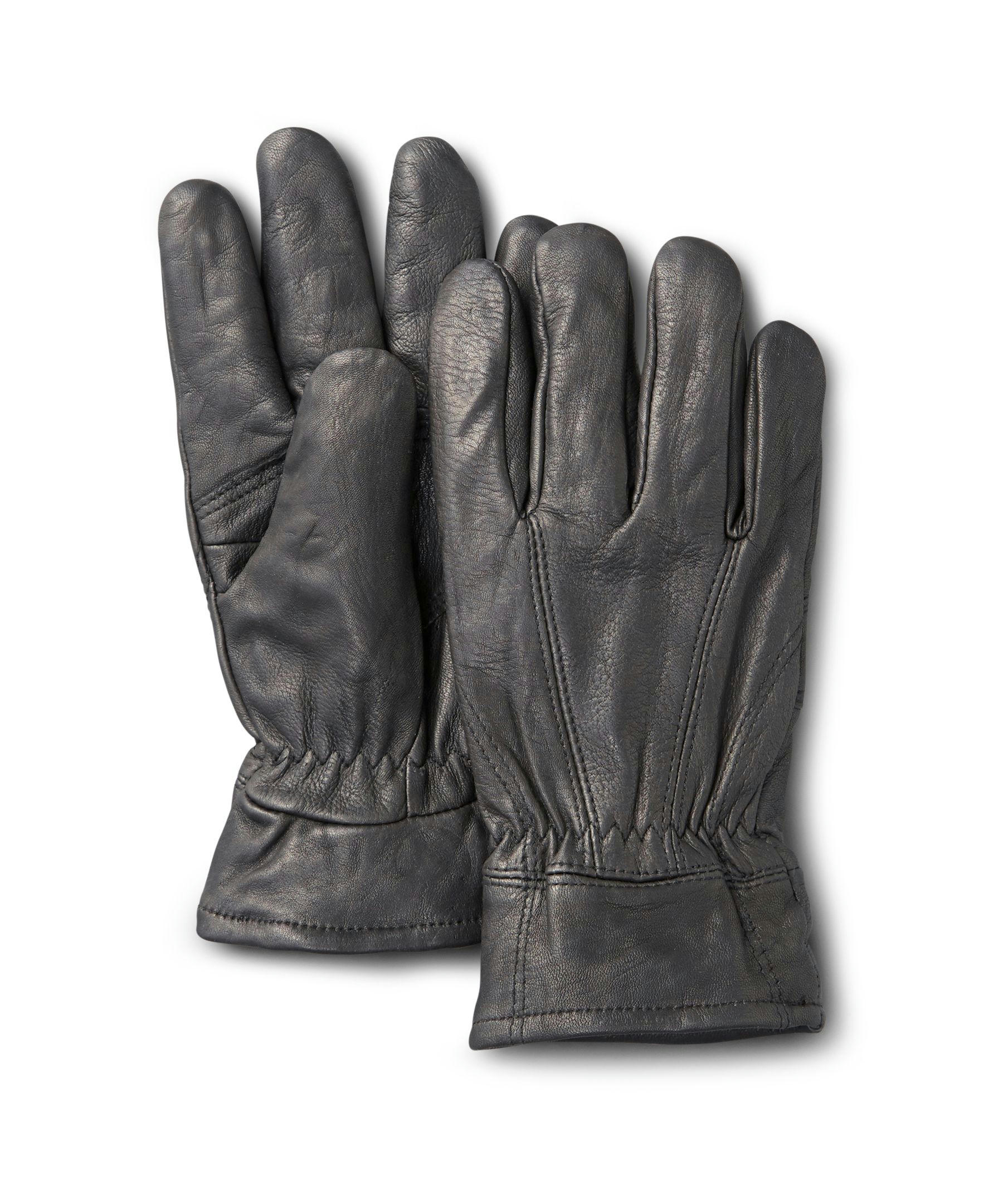 WindRiver Men's Deerskin Thinsulate Insulation Fleece Lining Leather Gloves