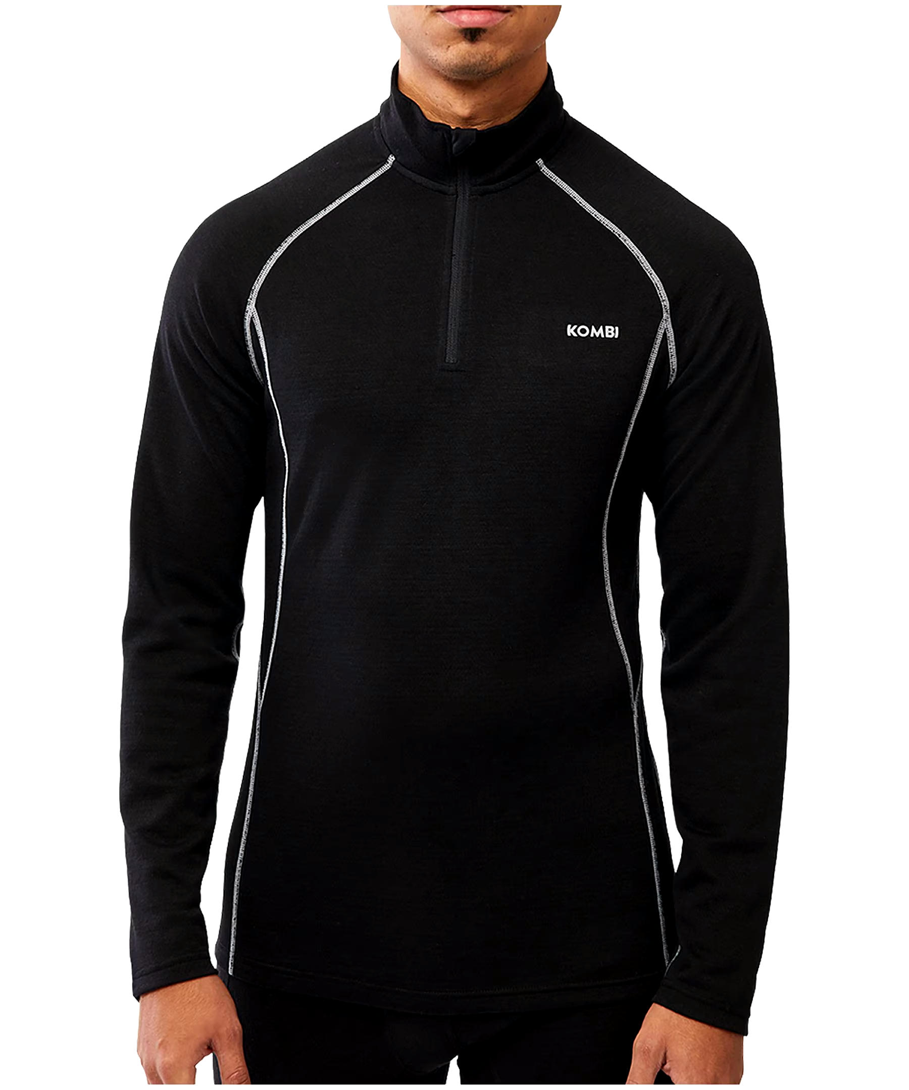 Kombi Men's Merino Blend Baselayer Zip Top