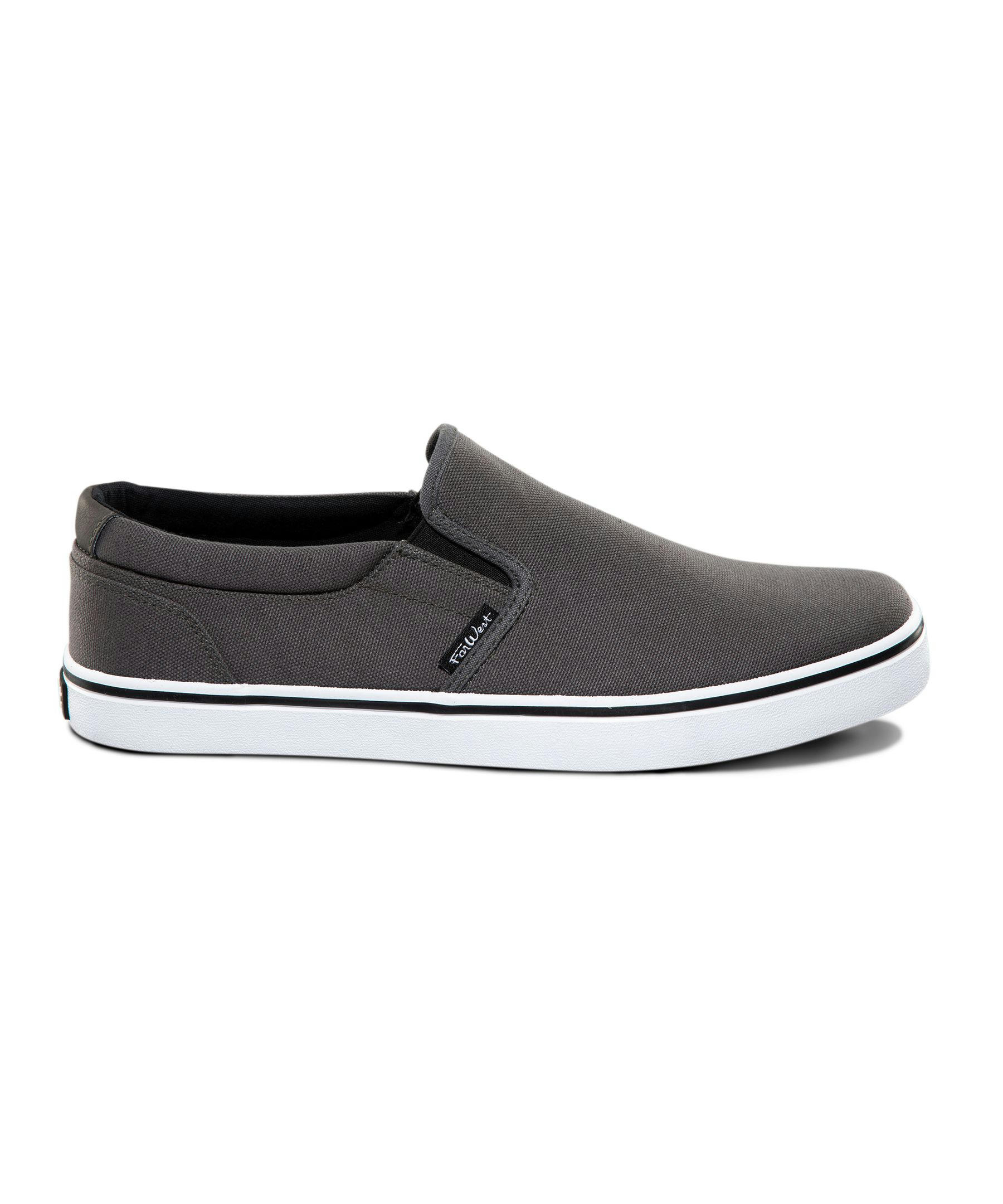 FarWest Men's Saturna FRESHTECH Slip On Sneakers - Grey