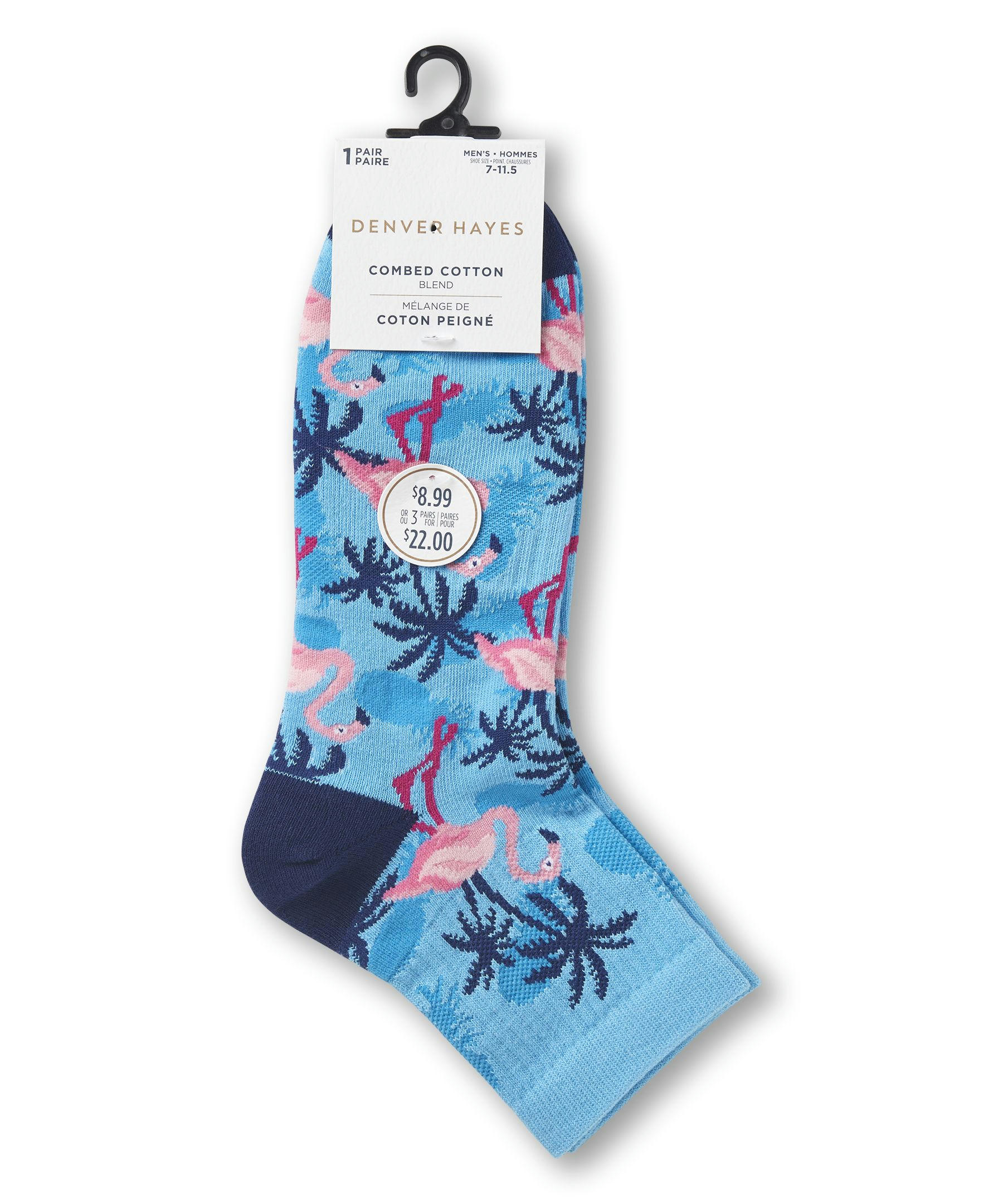 Denver Hayes Men's FRESHTECH® Tropical Novelty Ankle Socks