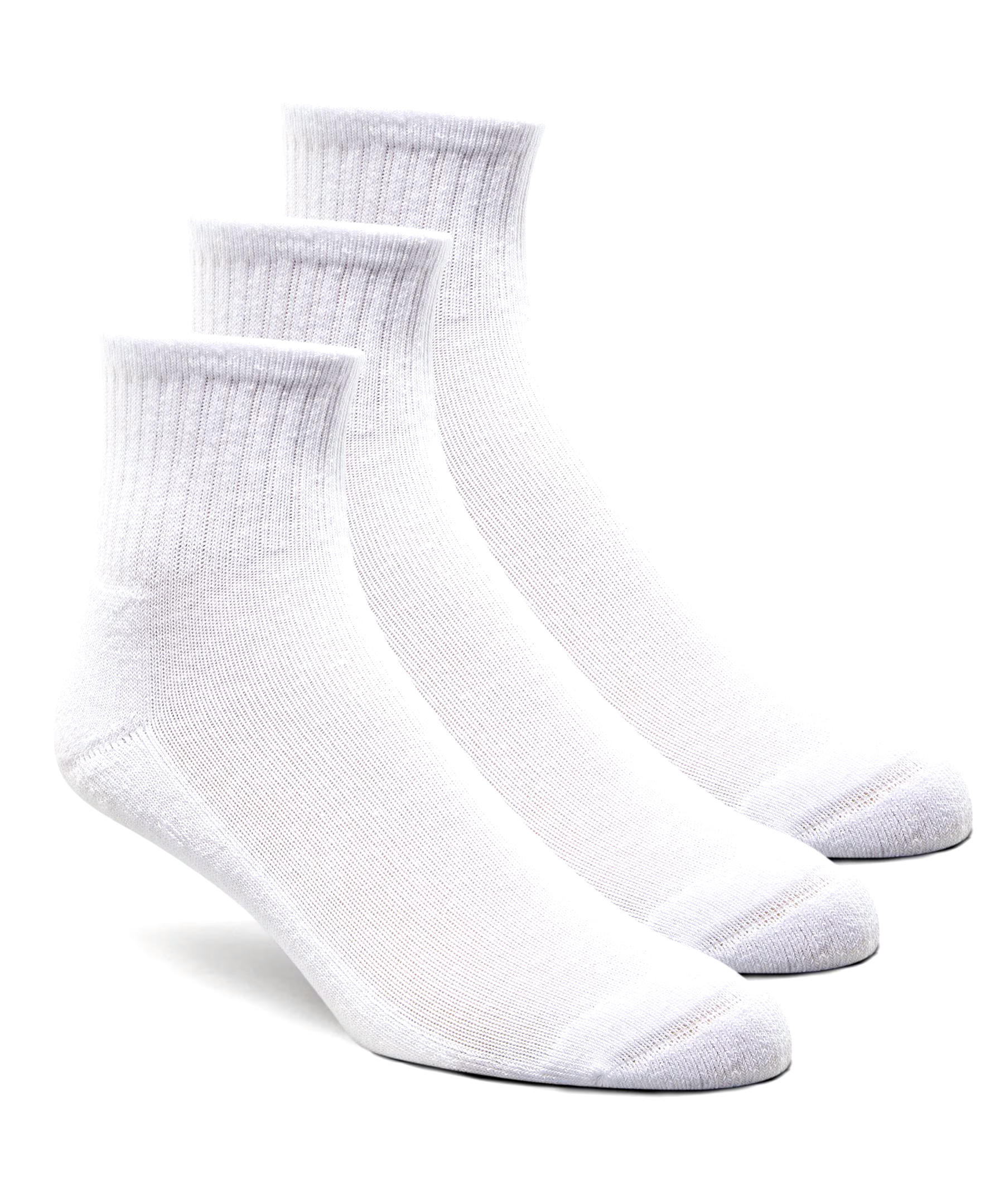 Men's 3 Pack Quarter Crew Sport Socks