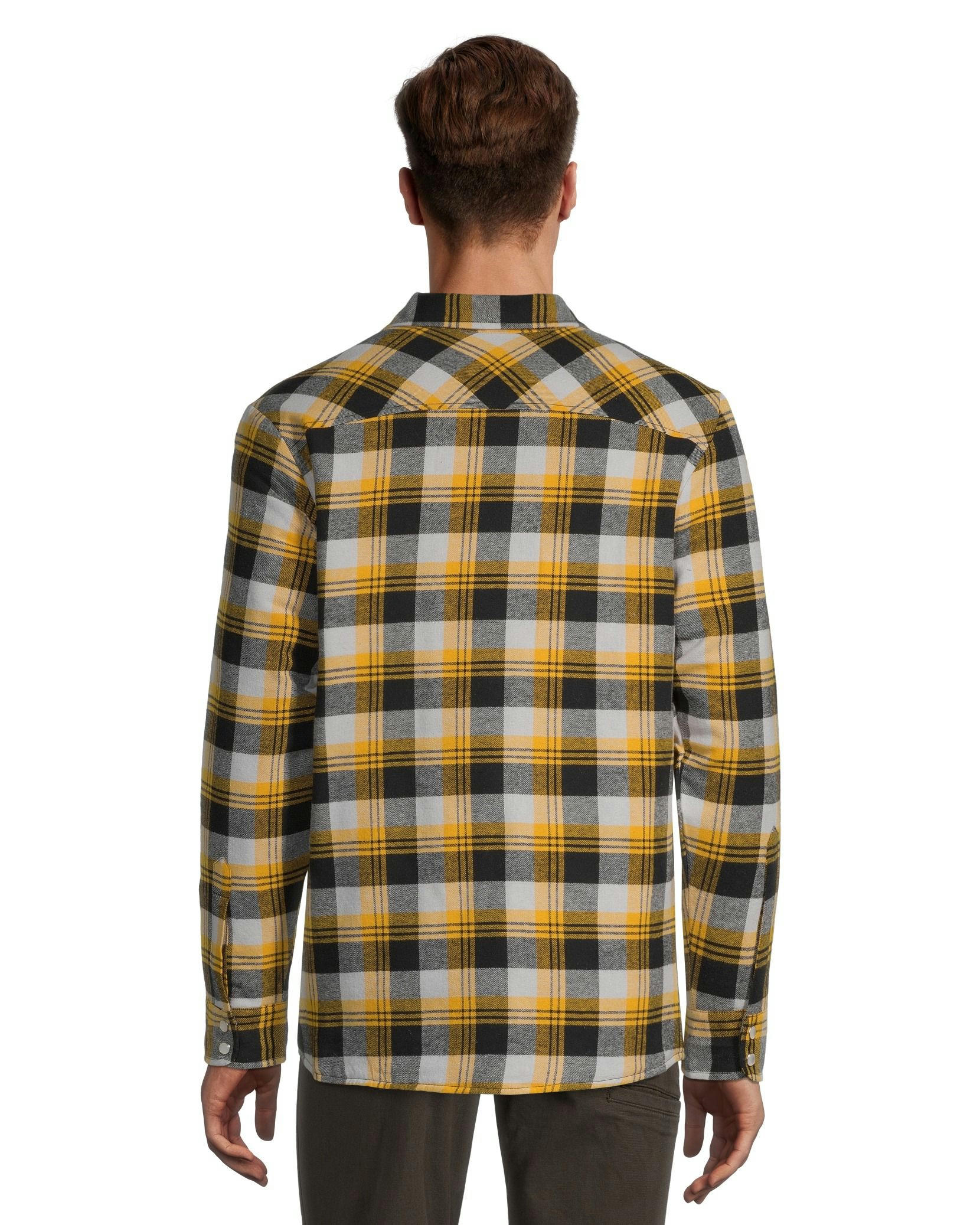 Aggressor Men's Snap-Front Plaid Quilted Flannel Work Shirt