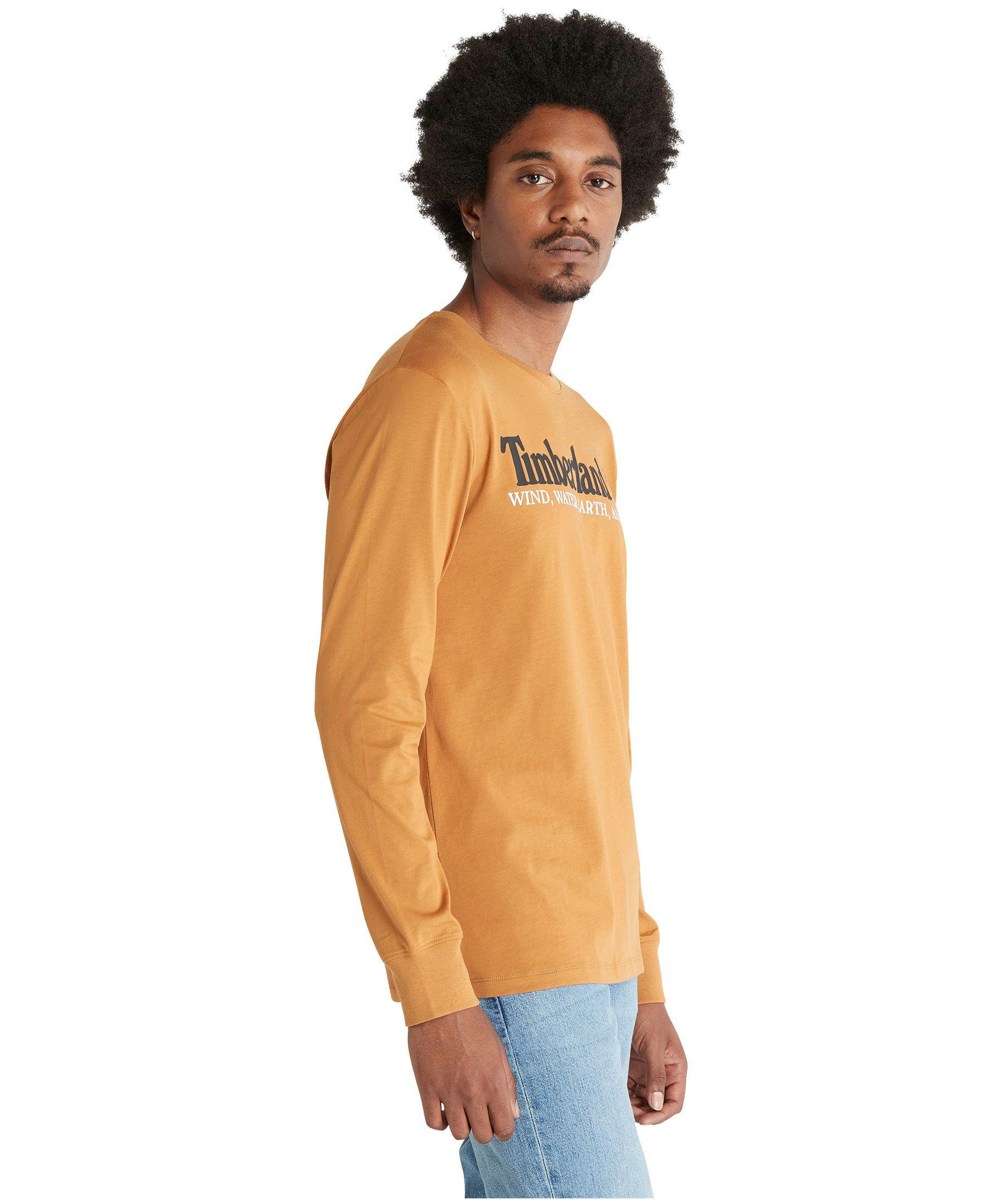 Timberland Men's Long Sleeve Front Graphic T Shirt