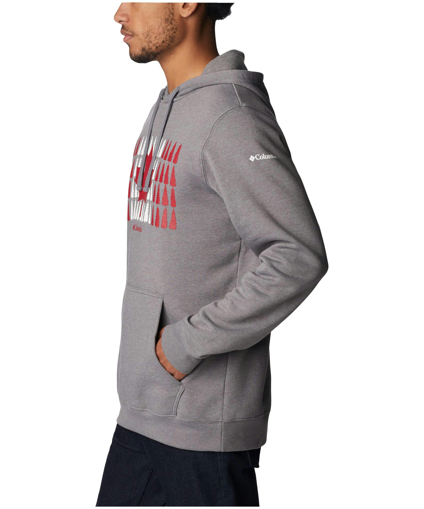 Columbia Men's Trek Canada Trees Graphic Kangaroo Pocket Pullover Hoodie