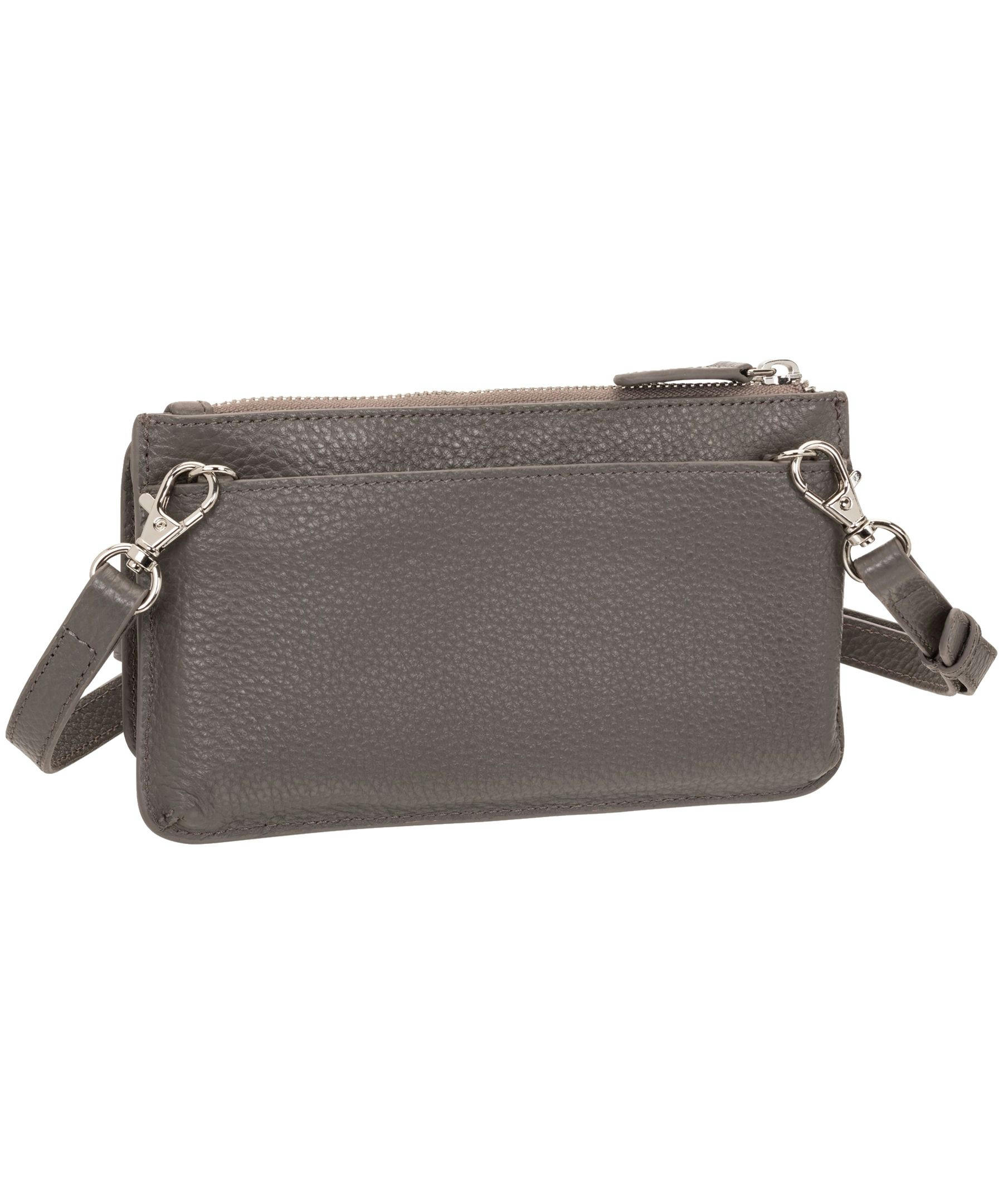 Mancini Leather Goods Women's Pebelled RFID Secure Crossbody Wallet