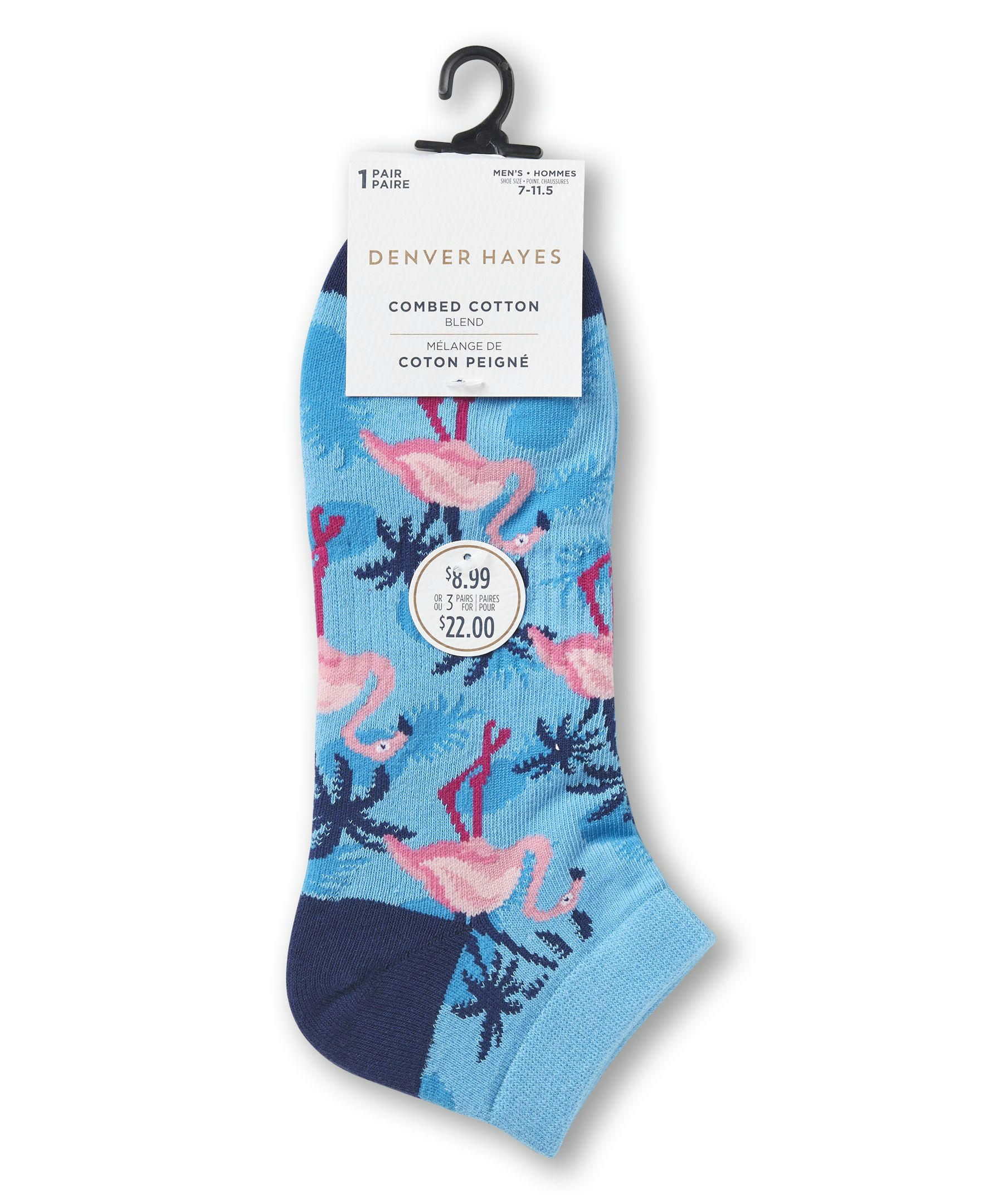 Denver Hayes Men's FRESHTECH® Tropical Novelty Low Cut Socks