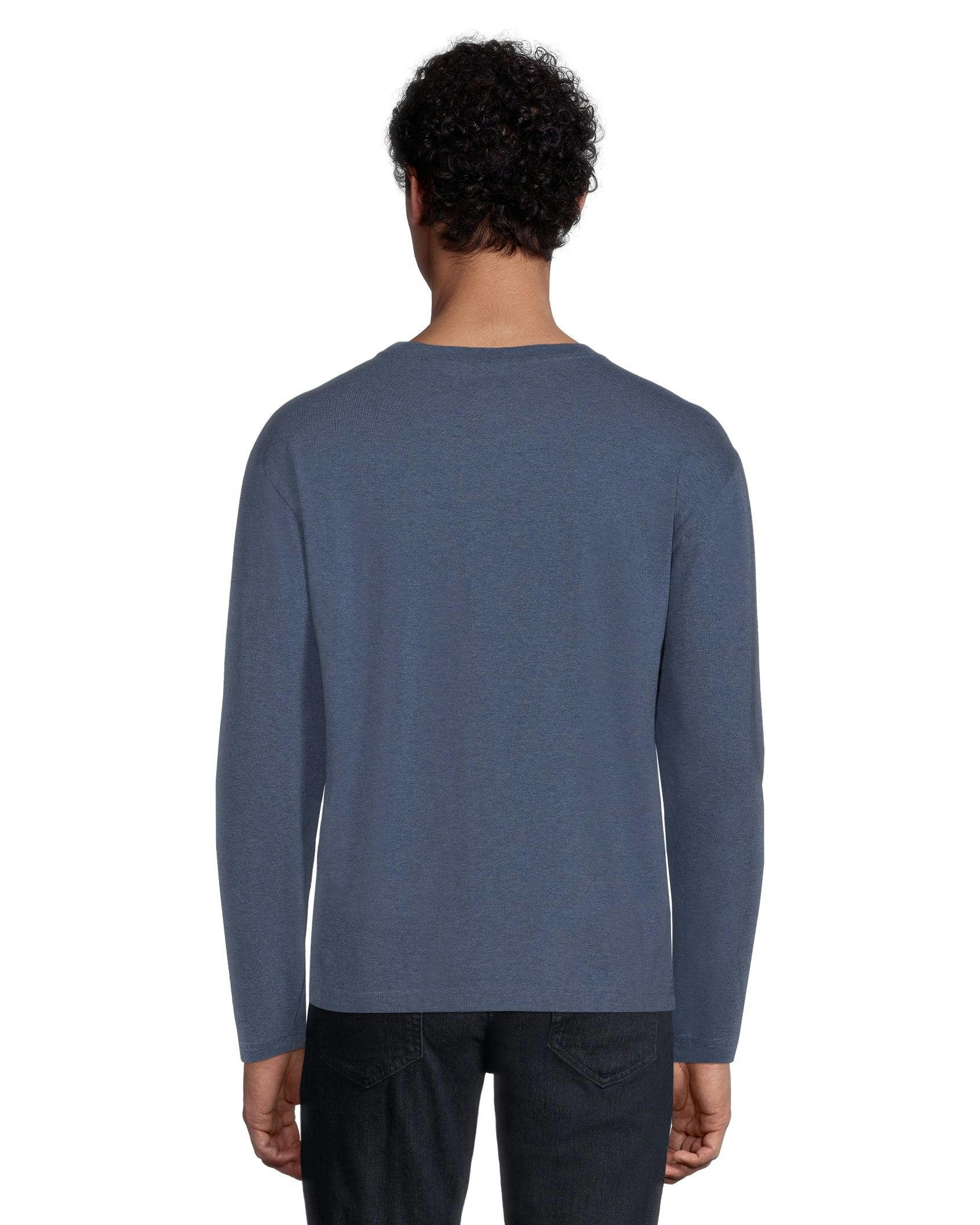 Denver Hayes Men's 50 Wash Long Sleeve Classic Fit Crew Neck T-Shirt