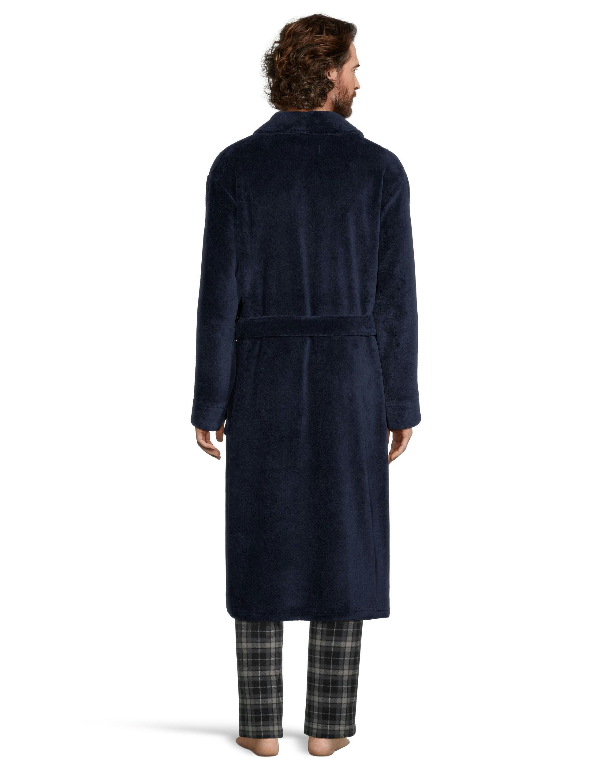 Denver Hayes Men's Cozy Fleece Robe