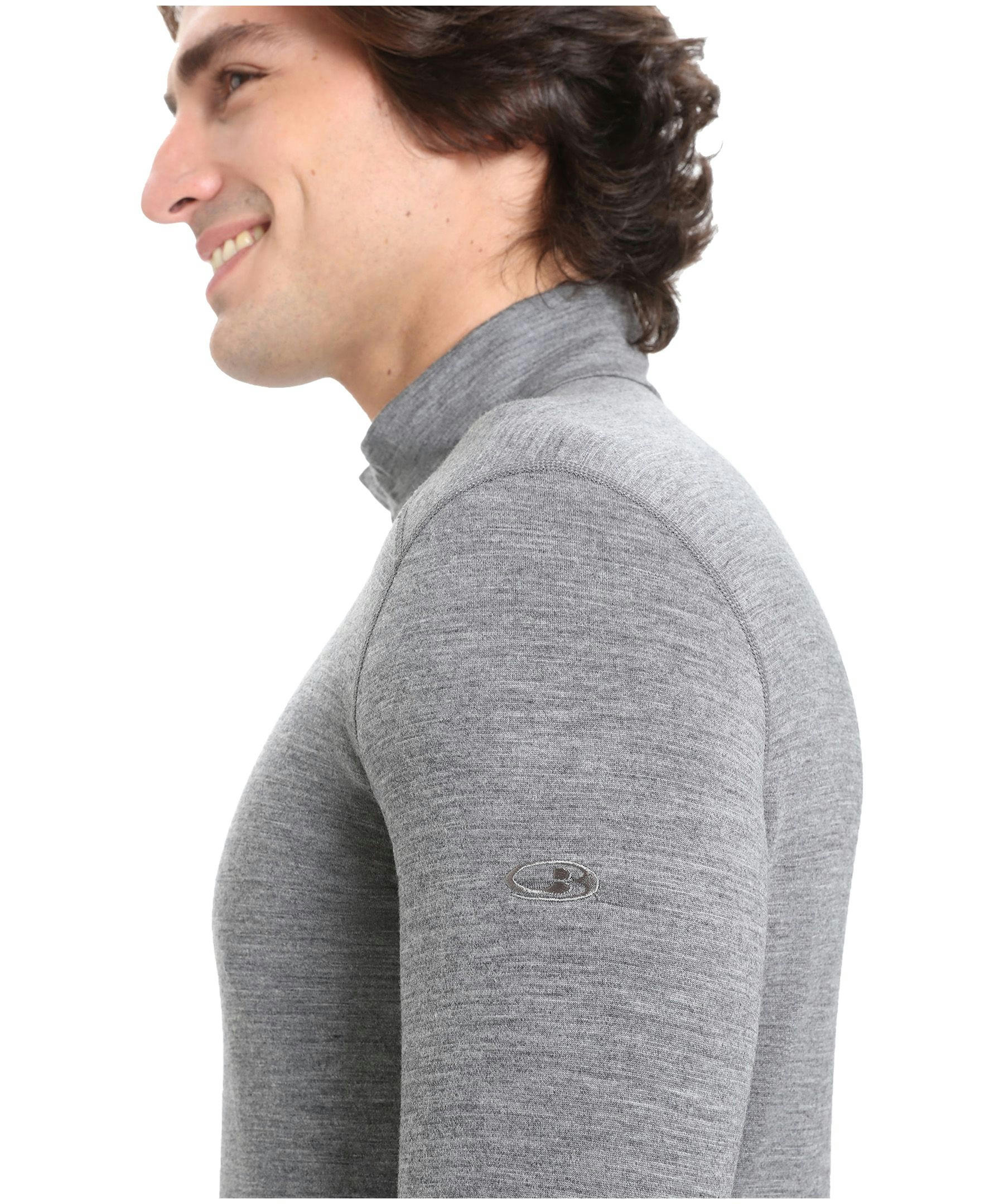 Icebreaker Men's 200 Oasis Long Sleeve Half Zip Base Layer Top