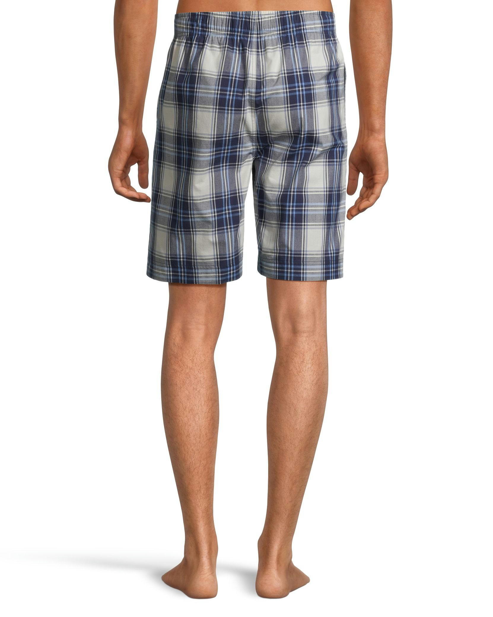 Denver Hayes Men's Woven Plaid Lounge Shorts