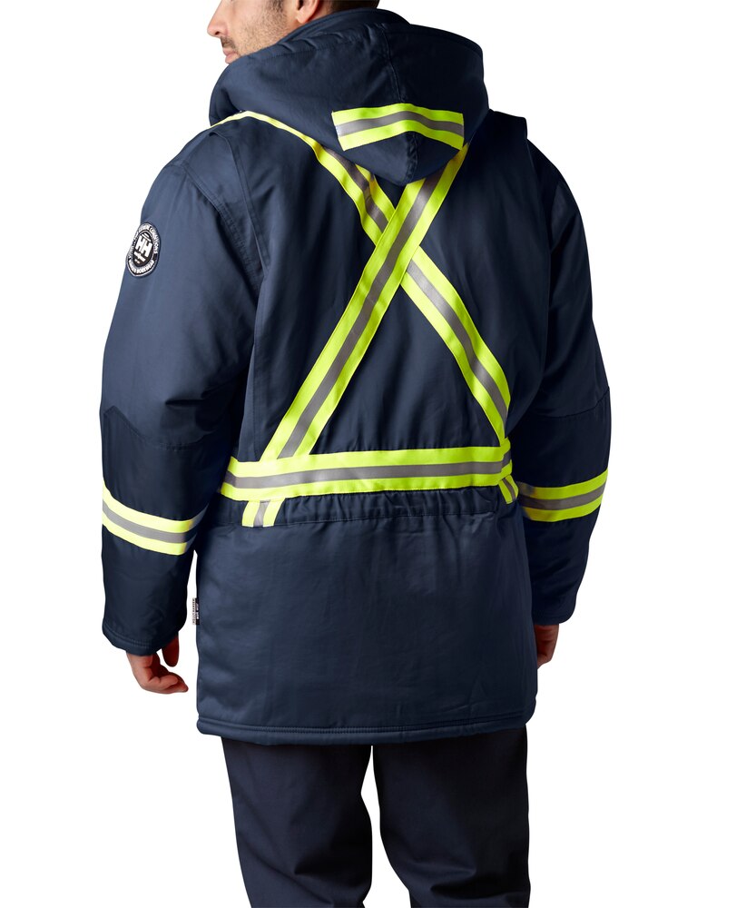 Helly Hansen Workwear Men's Weyburn Water Repellent Parka Jacket With CSA Tape - Navy