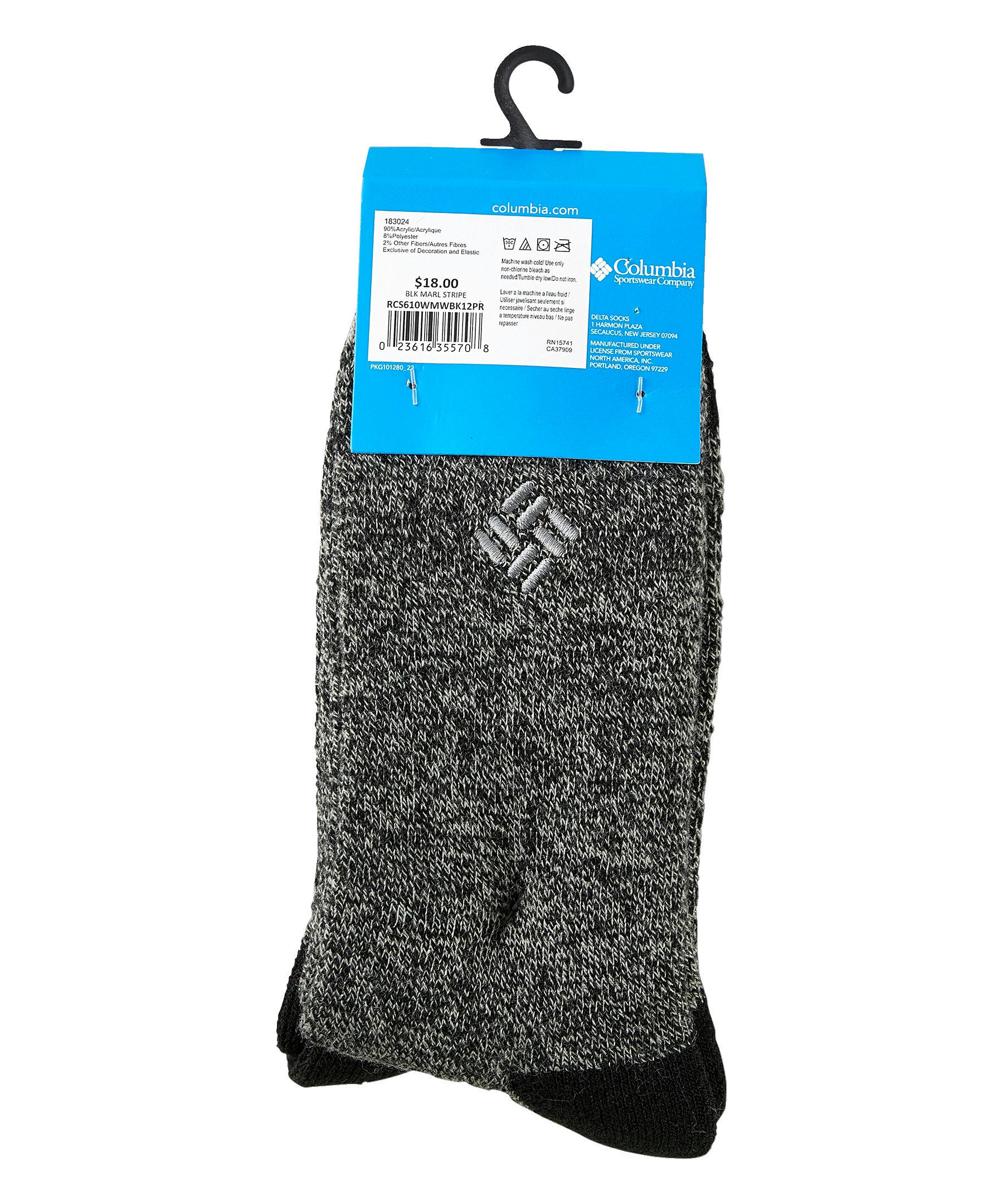 Women's Mid Weight Thermal Basic Crew Socks