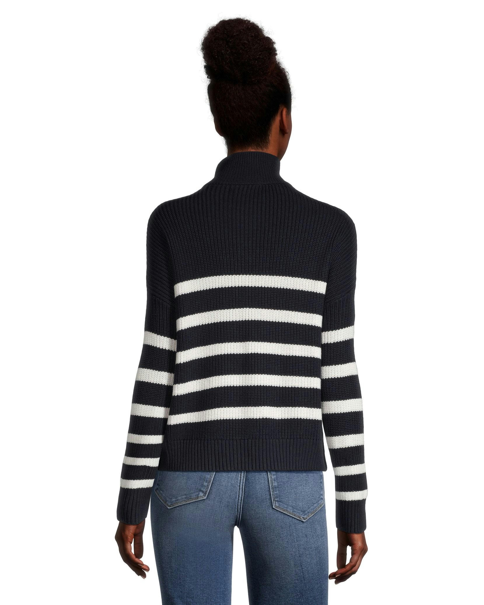 Denver Hayes Women's Relaxed Fit Drop Shoulder 1/4 Zip Pullover