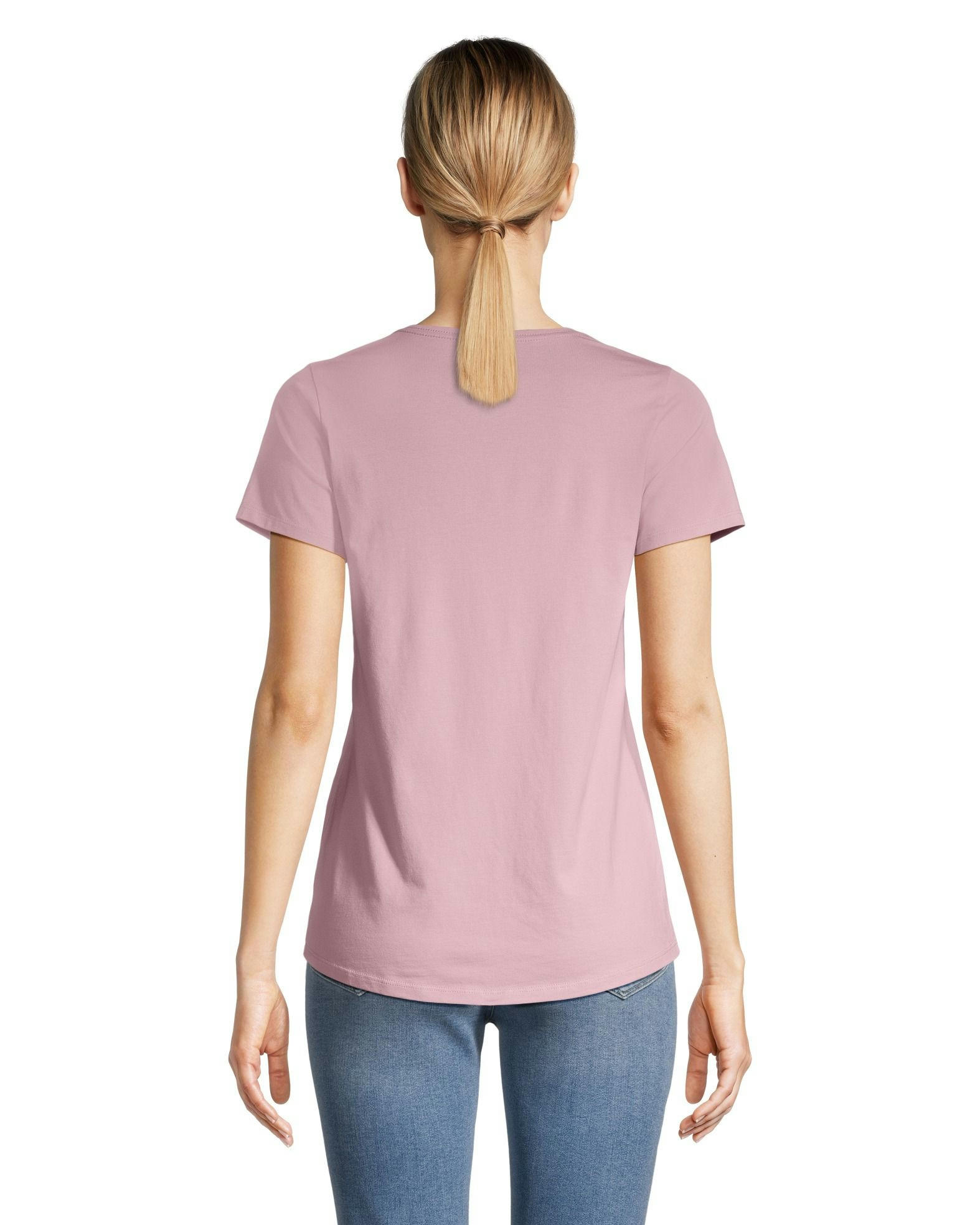 Denver Hayes Women's Semi Fitted V Neck T Shirt