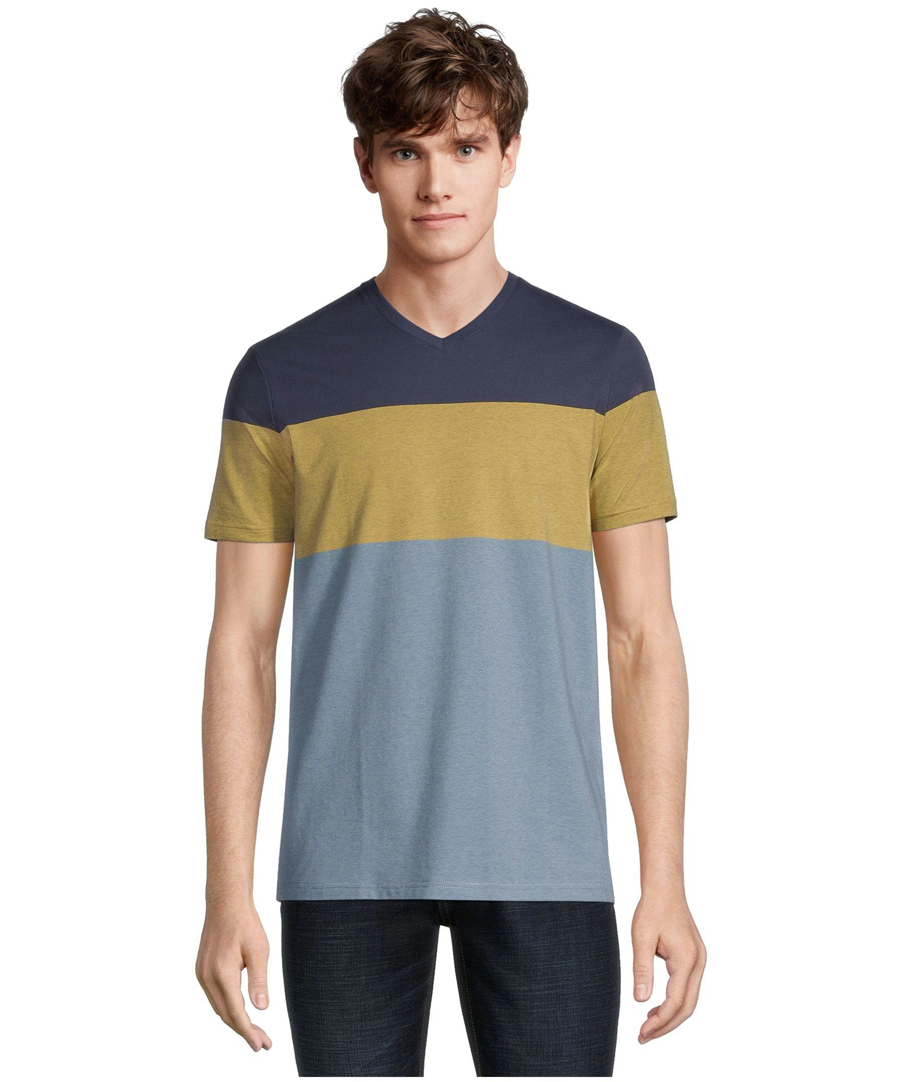 Denver Hayes Men's Stretch Modern Fit V-Neck T-Shirt