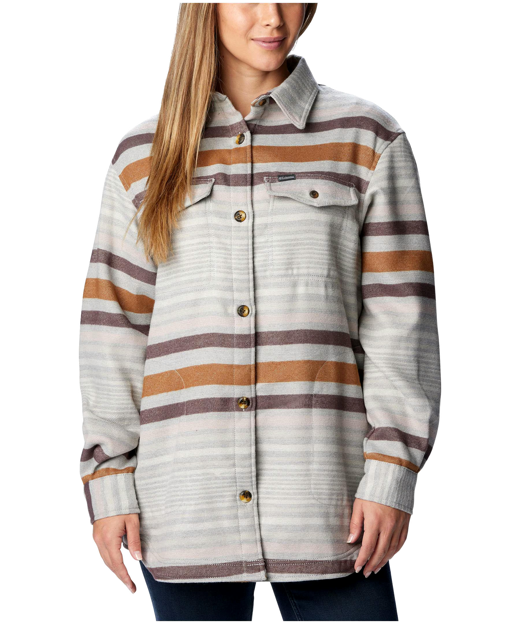 Columbia Women's Calico Basin Casual Fit Long Sleeve Shacket