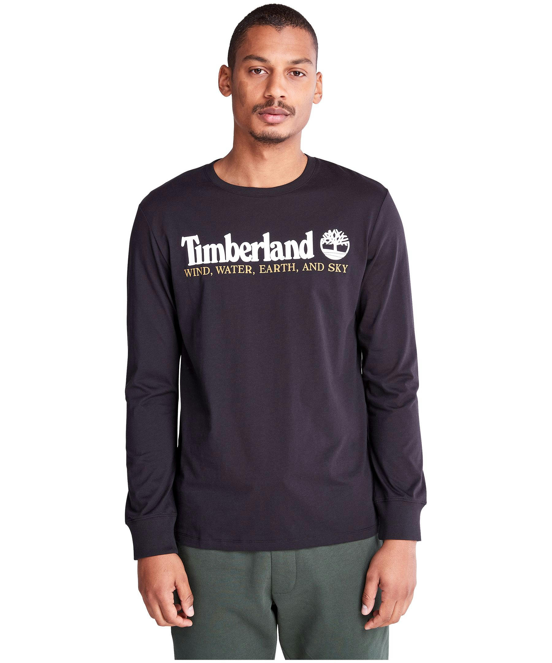 Timberland Men's Long Sleeve Front Graphic T Shirt