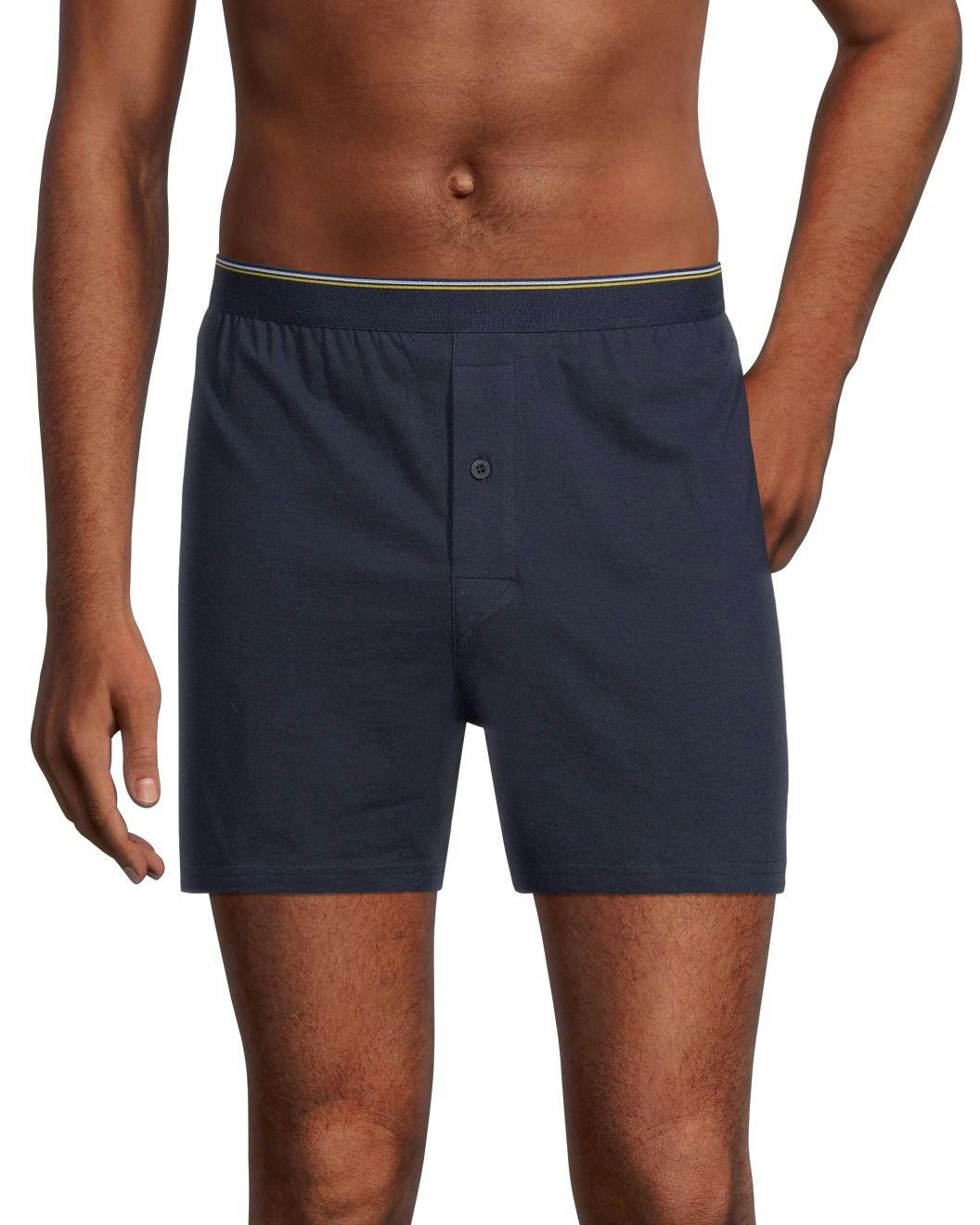 Denver Hayes Men's 2 Pack Yarn Dye Loose Fit Boxer Briefs