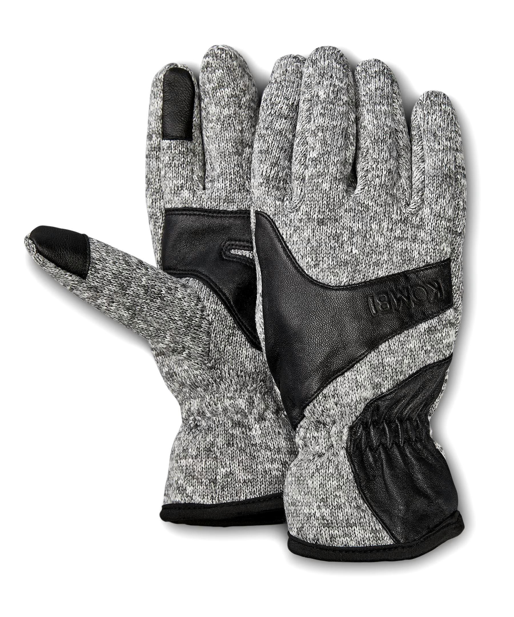 Kombi Women's Harmony Wool Blend Touch Screen Compatabile Gloves - Heather Grey