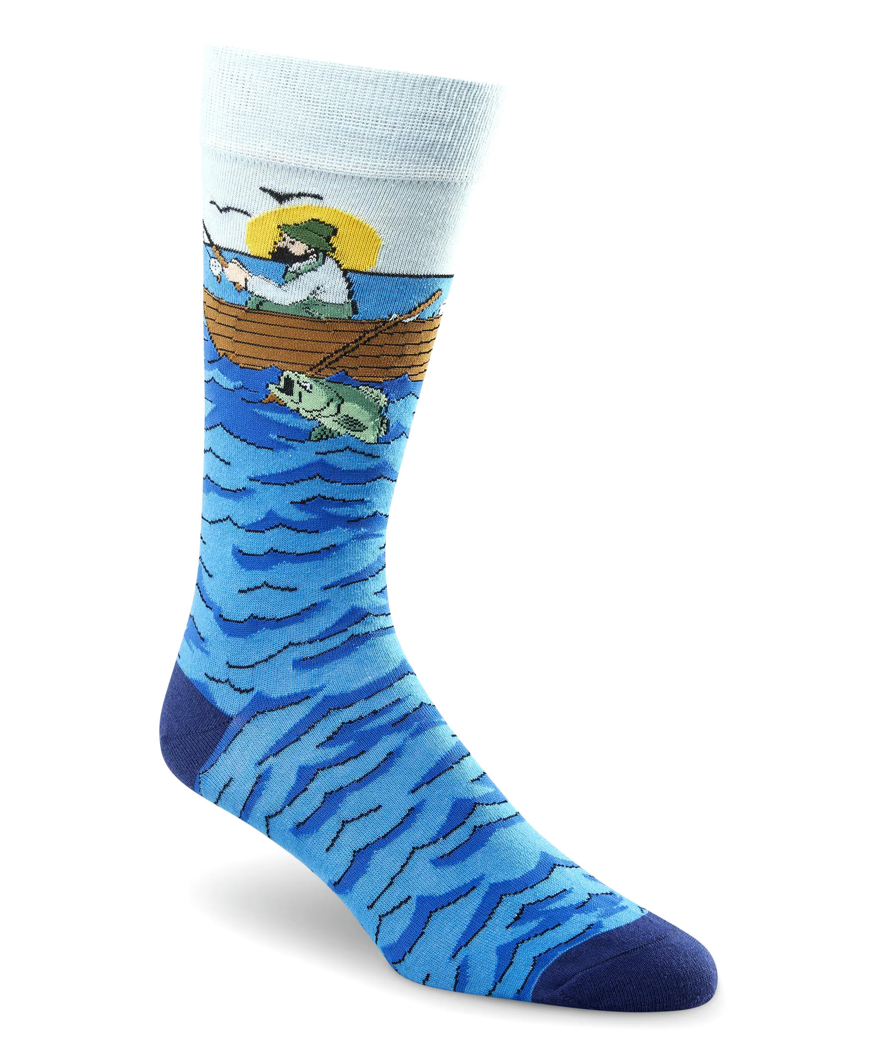 Denver Hayes Men's FRESHTECH® Animal Pattern Casual Crew Socks