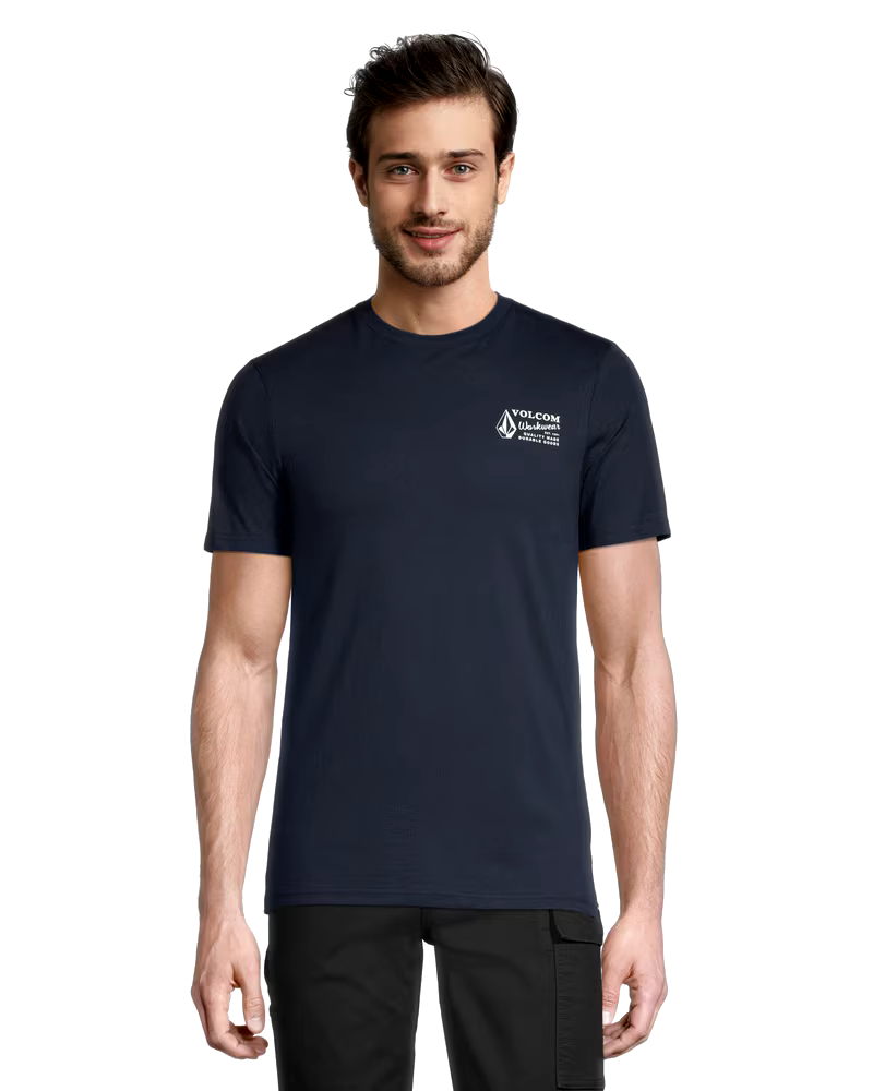 Volcom Workwear Men's Modern Fit Crewneck Cotton Work T Shirt