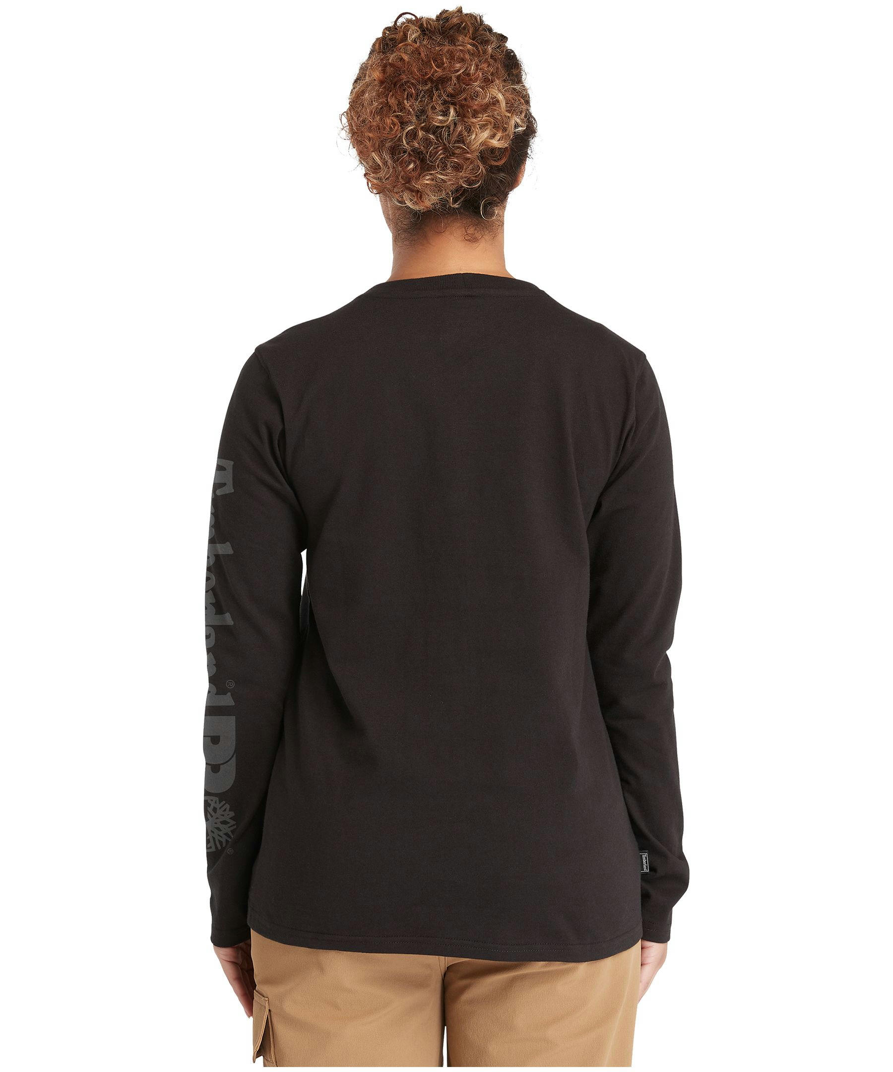 Timberland Pro Women's Long Sleeve Logo Original Fit Cotton Shirt