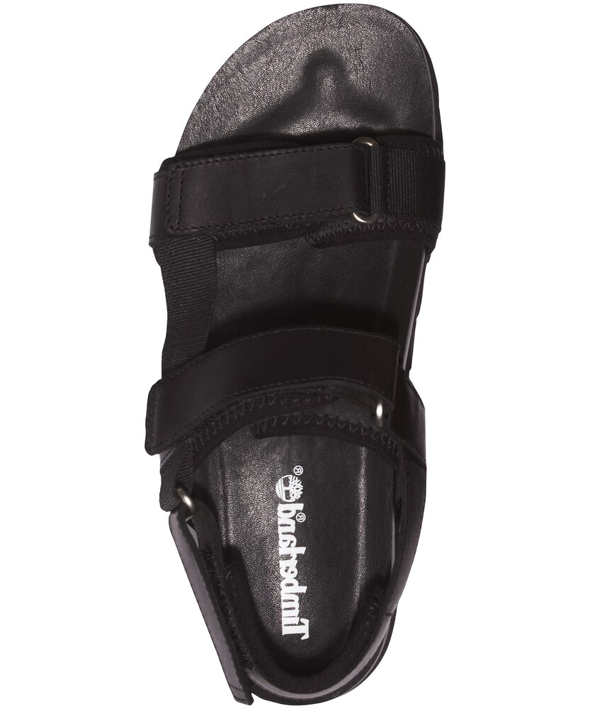 Timberland Women's Santa Monica Sunrise Leather Strap Sandals - Black
