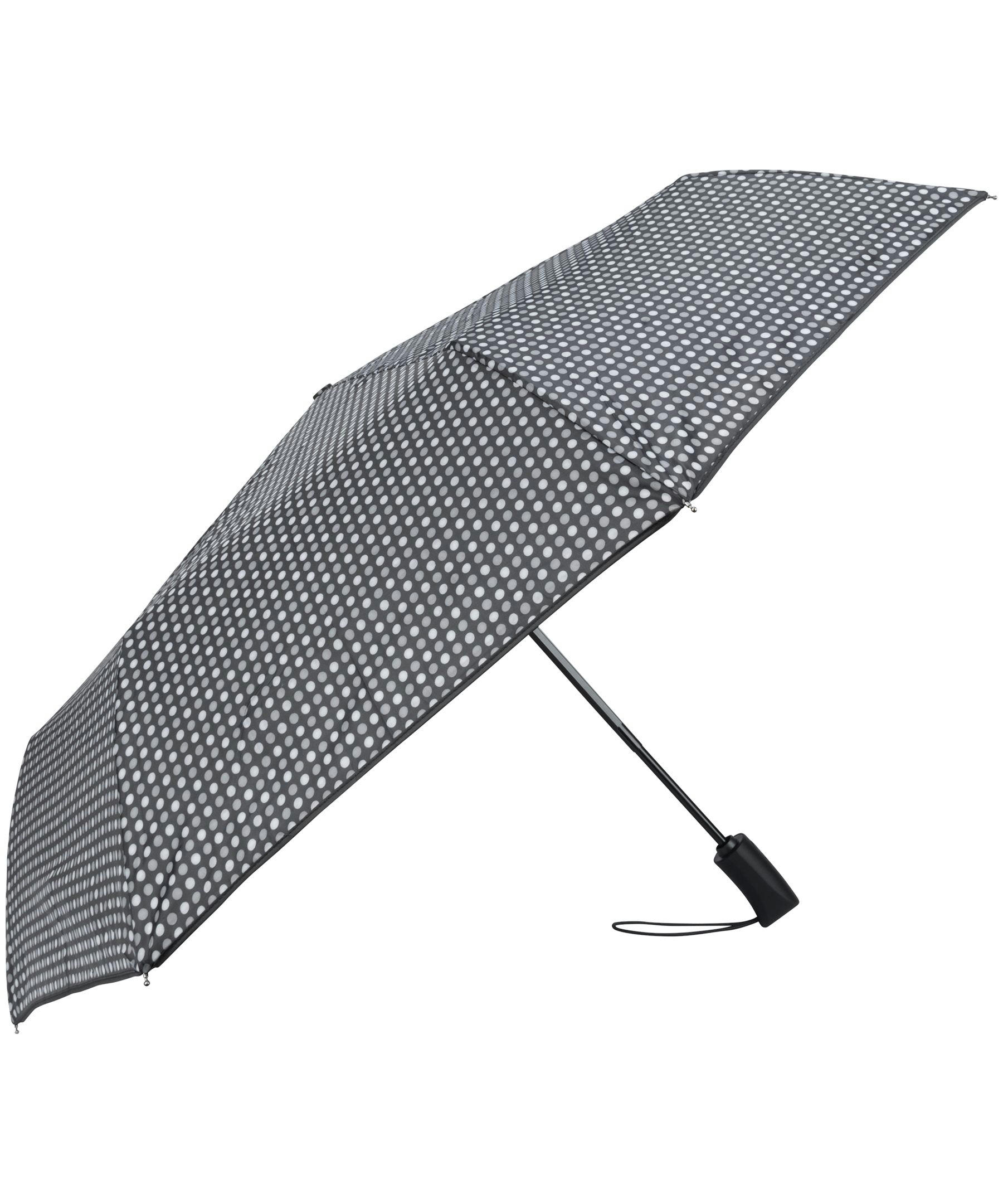 WEATHERPROOF Auto Open Close Blue Dot Umbrella - 42 Inch