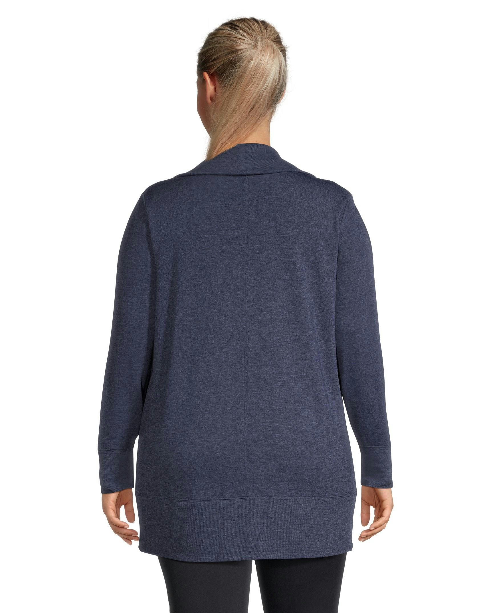 Shambhala Women's Semi-Fitted French Terry Open Cardigan