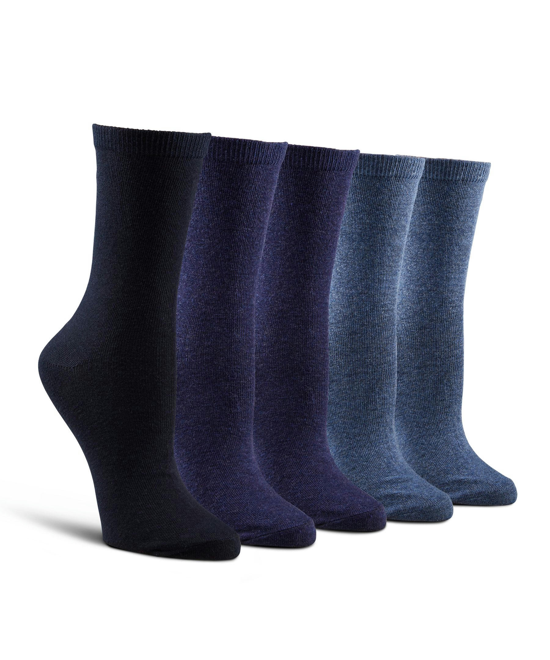 Denver Hayes Women's 5 Pack Freshtech Crew Socks
