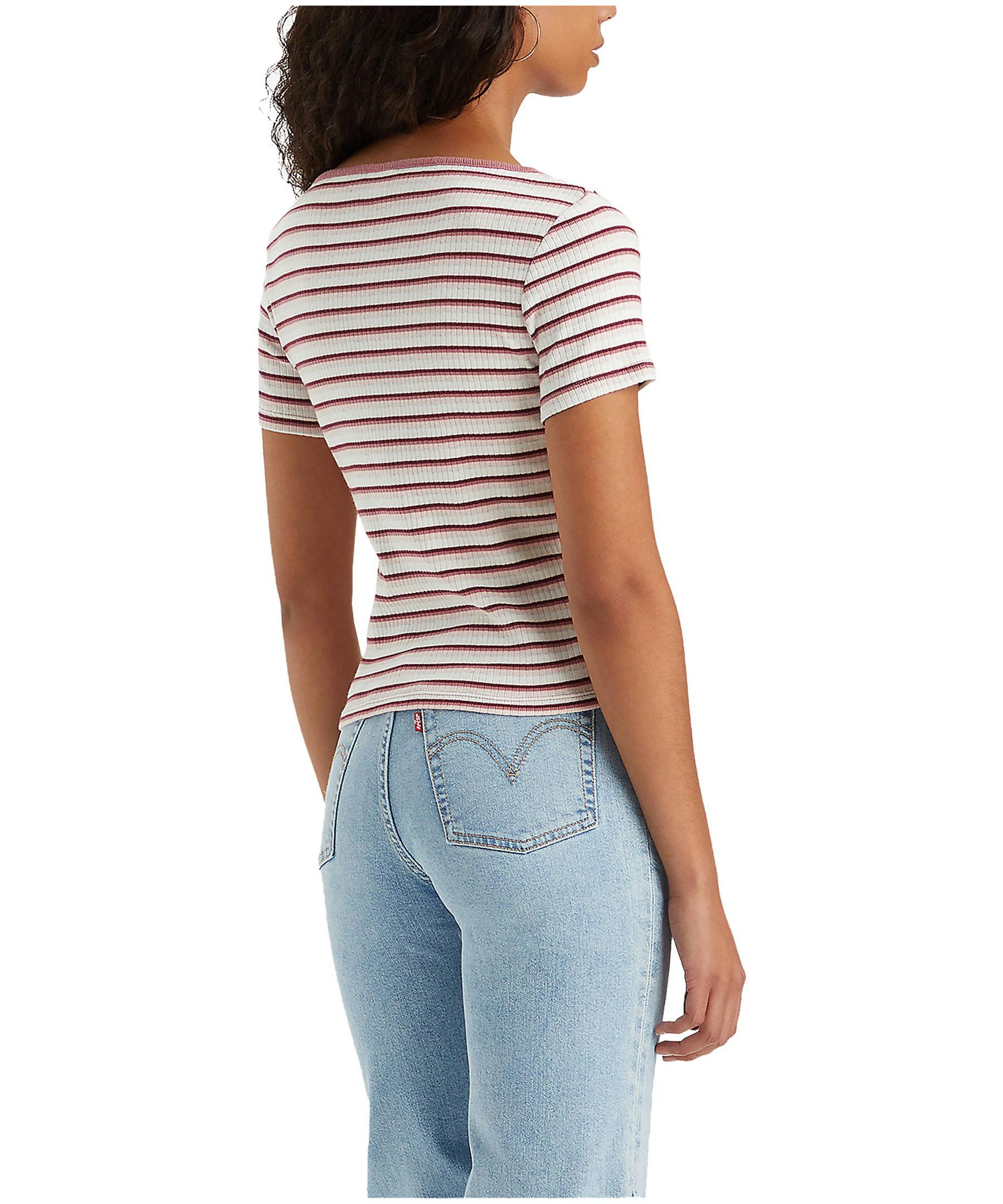 Levi's Women's Britt Slim Fit Snap Front Top