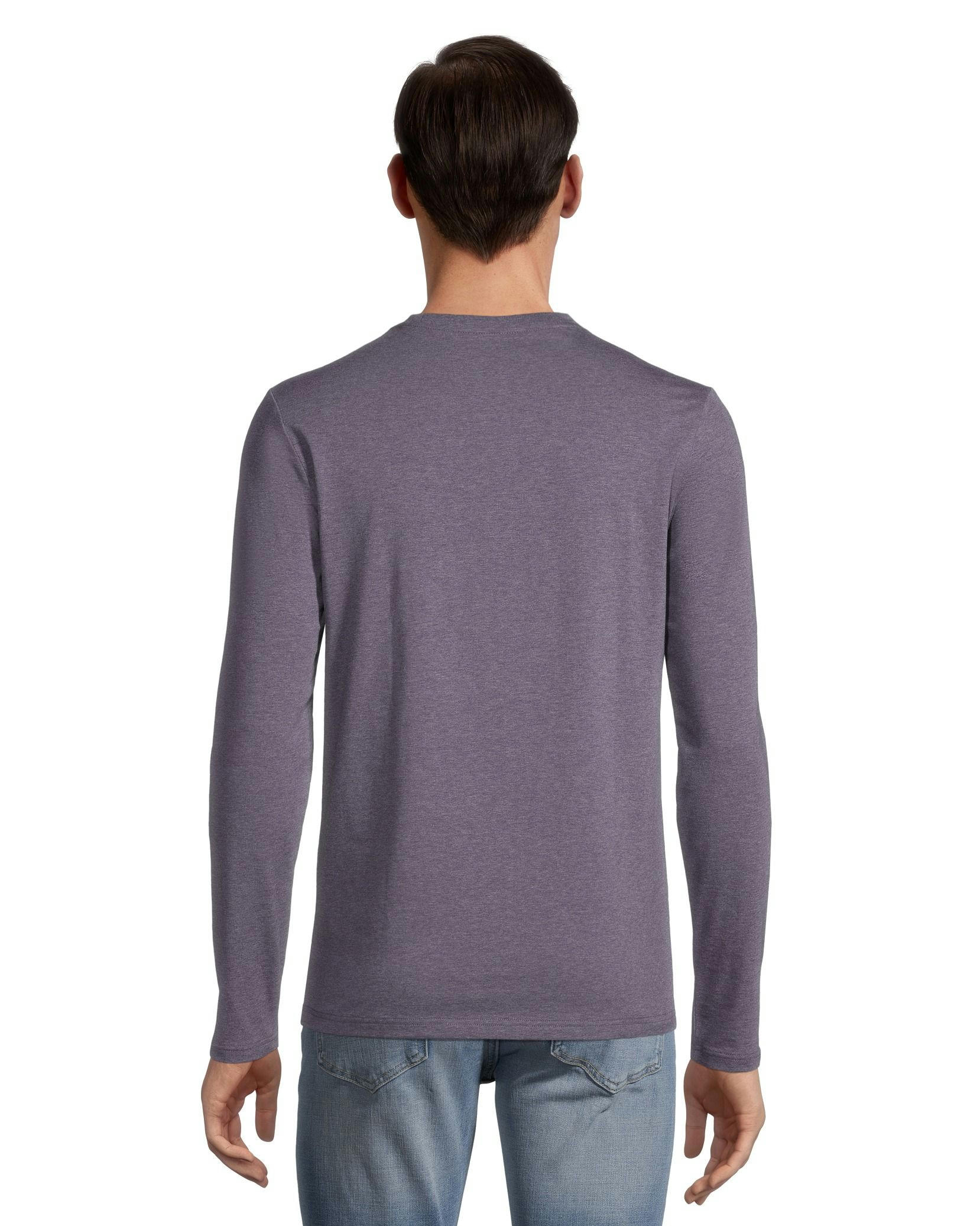 Denver Hayes Men's Stretch Long Sleeve Modern Fit Crewneck T Shirt