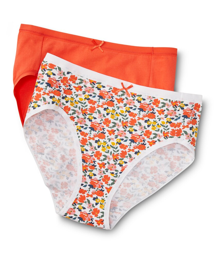 Denver Hayes Women's 2 Pack Perfect Fit Cotton Stretch Hi Cut Panty