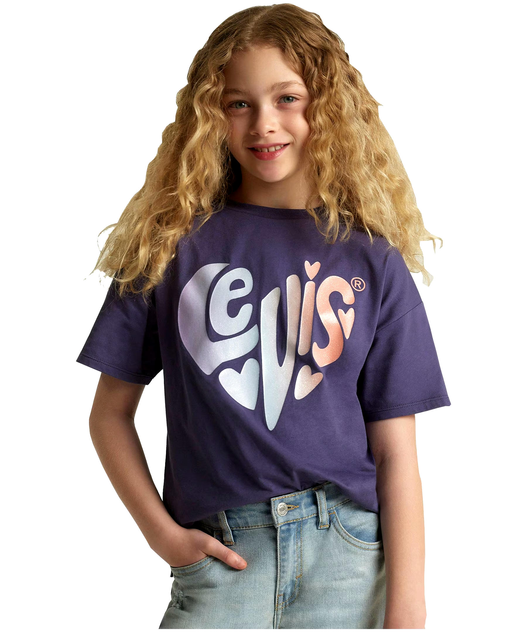 Levi's Youth Unisex Oversized Fit Crew Neck Graphic T Shirt