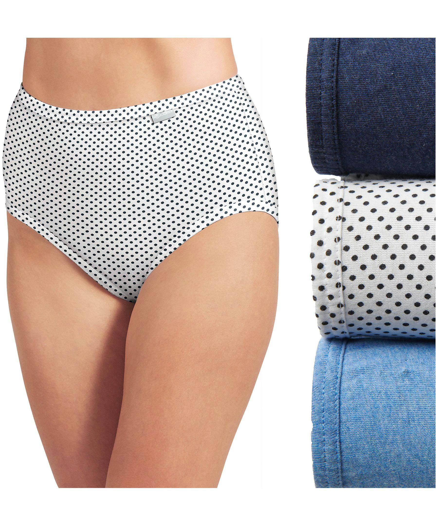 Jockey Women's 3 Pack Basic Briefs Underwear - Extended Size