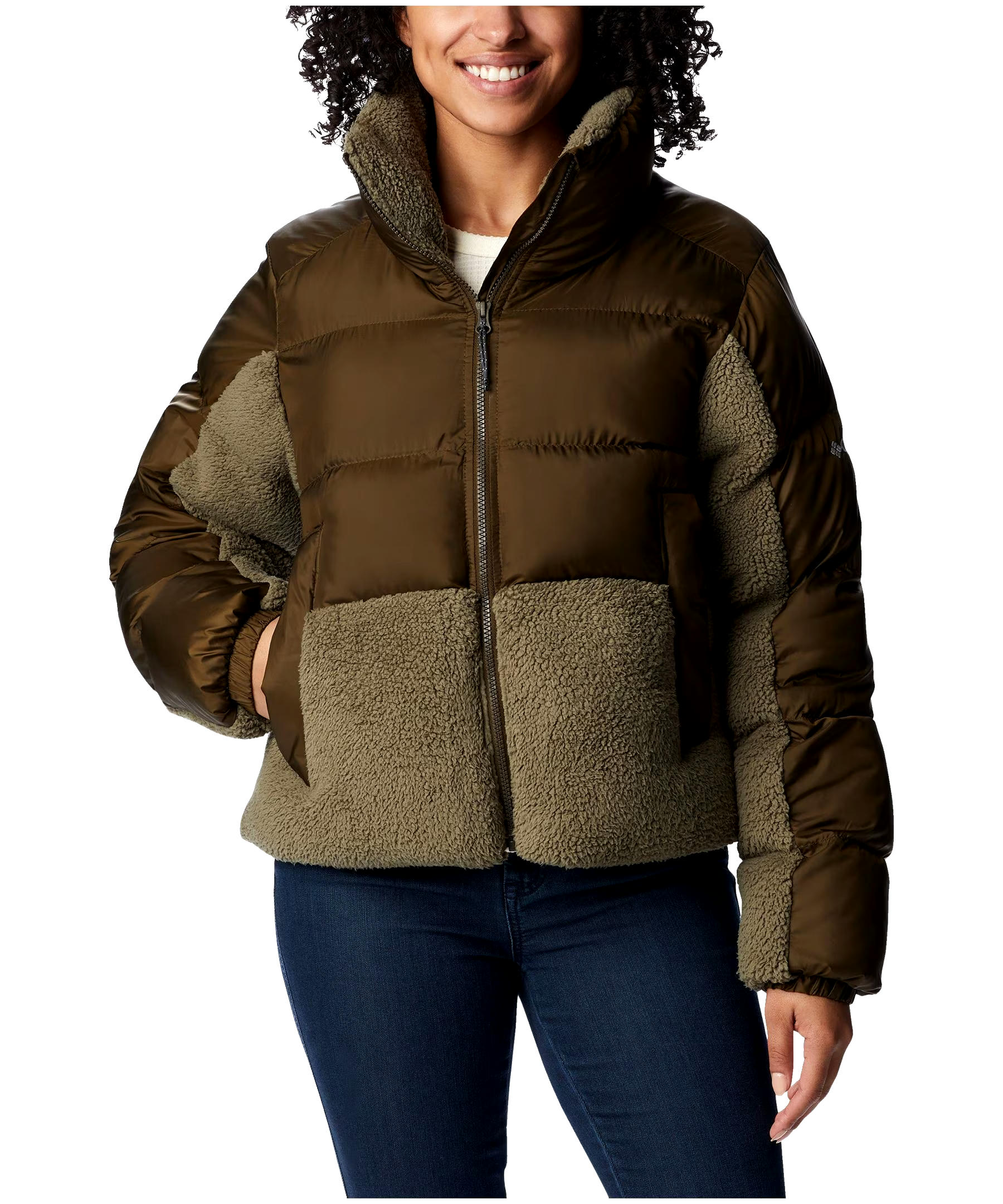 Columbia Women's Lead Better Point Sherpa Hybrid Water Resistant Insulated Jacket
