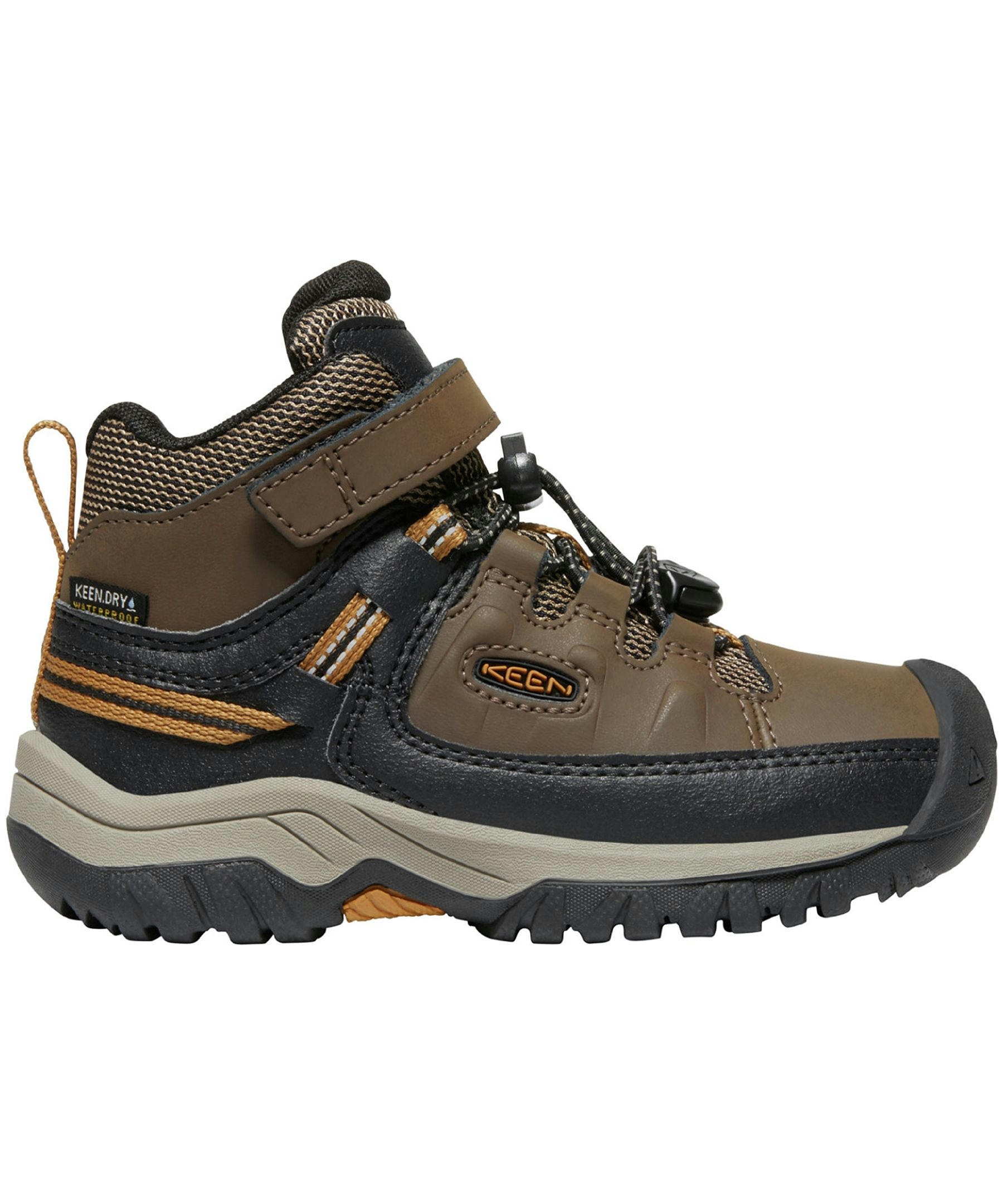 Keen Canada Outdoor Boys' Preschool Targhee Waterproof Mid Hiking Boots Brown
