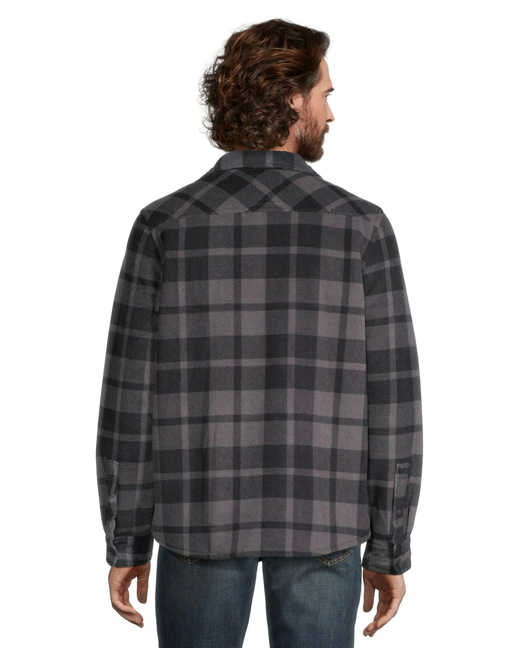 Voyager Men's Sherpa Lined Fleece Shacket