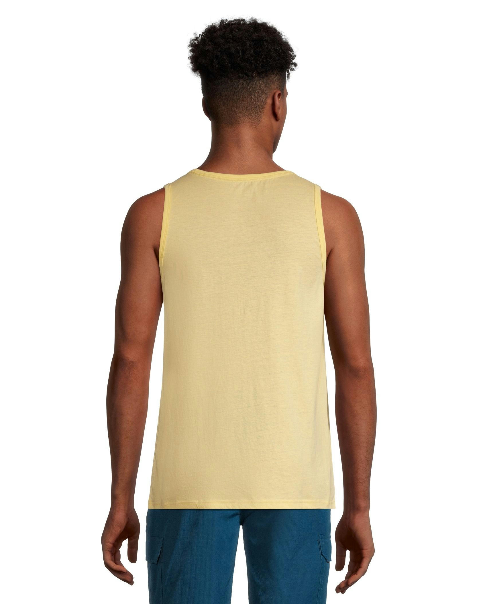 FarWest Men's Graphic Palm Tank Top