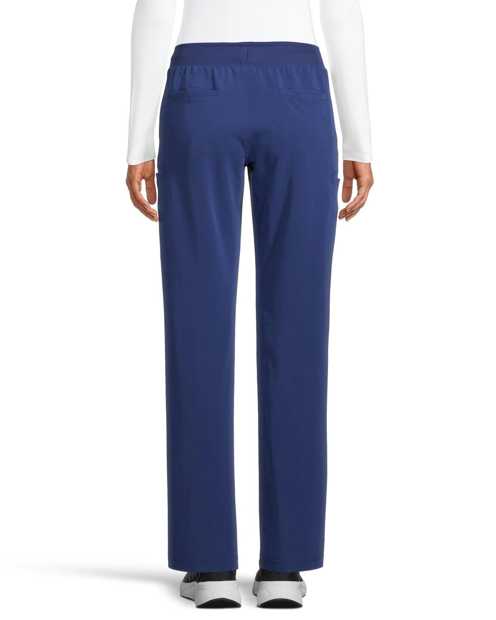 Women's Comfort Waist Wide Leg Scrub Pants - Navy