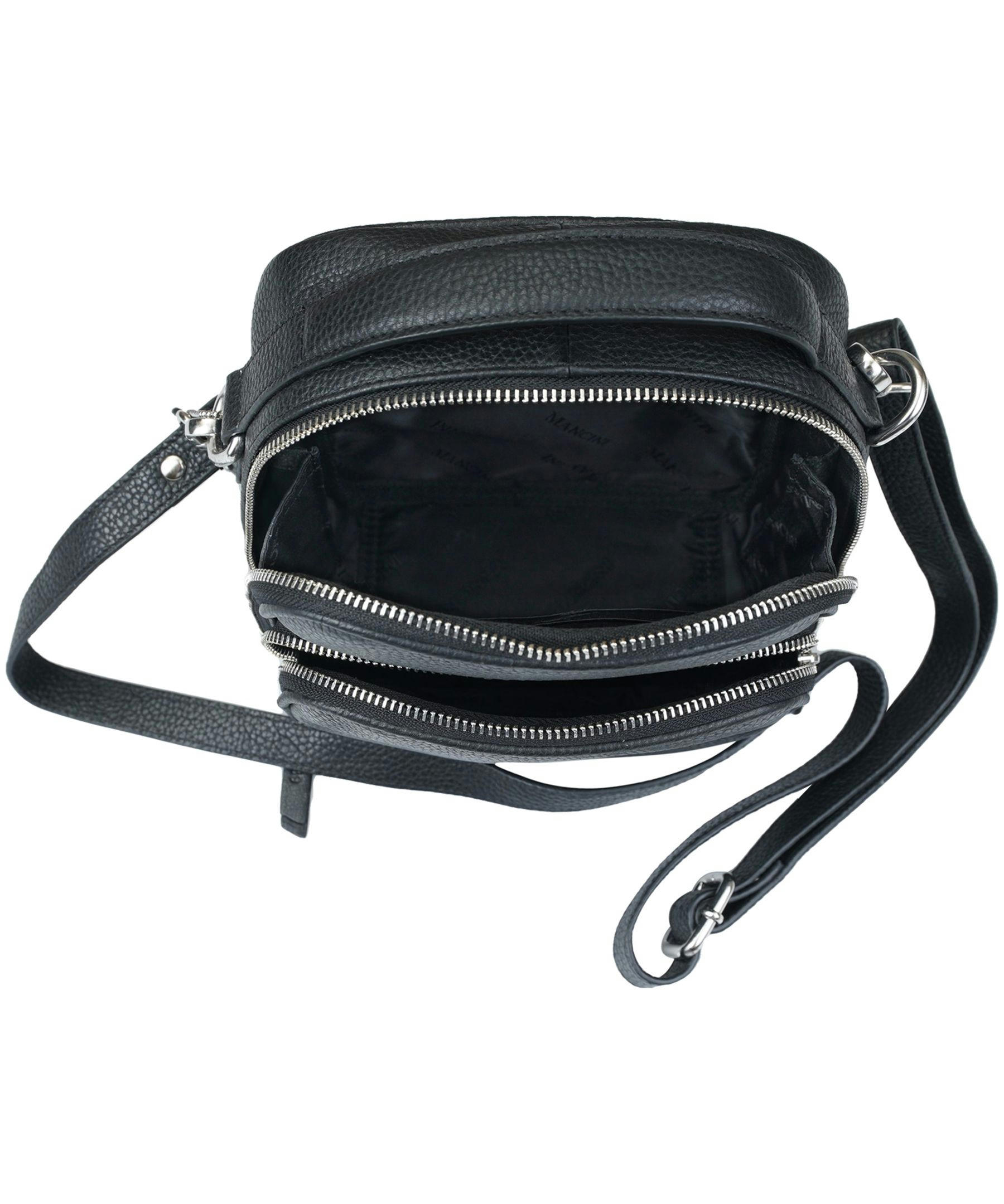 Mancini Leather Goods Women's Pebelled Daisy North/South Crossbody Bag