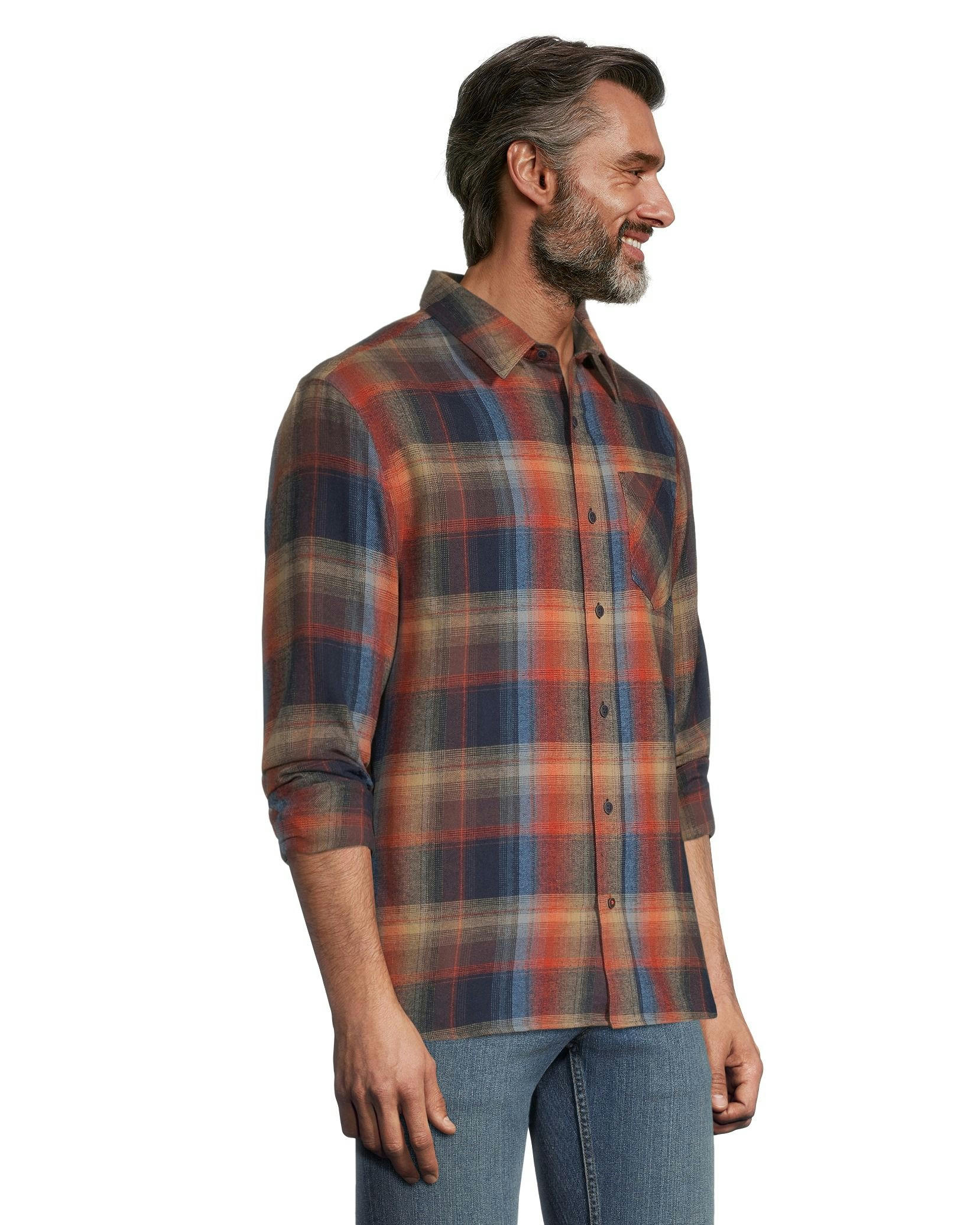 Boston Traders Men's Classic Plaid Flannel Shirt