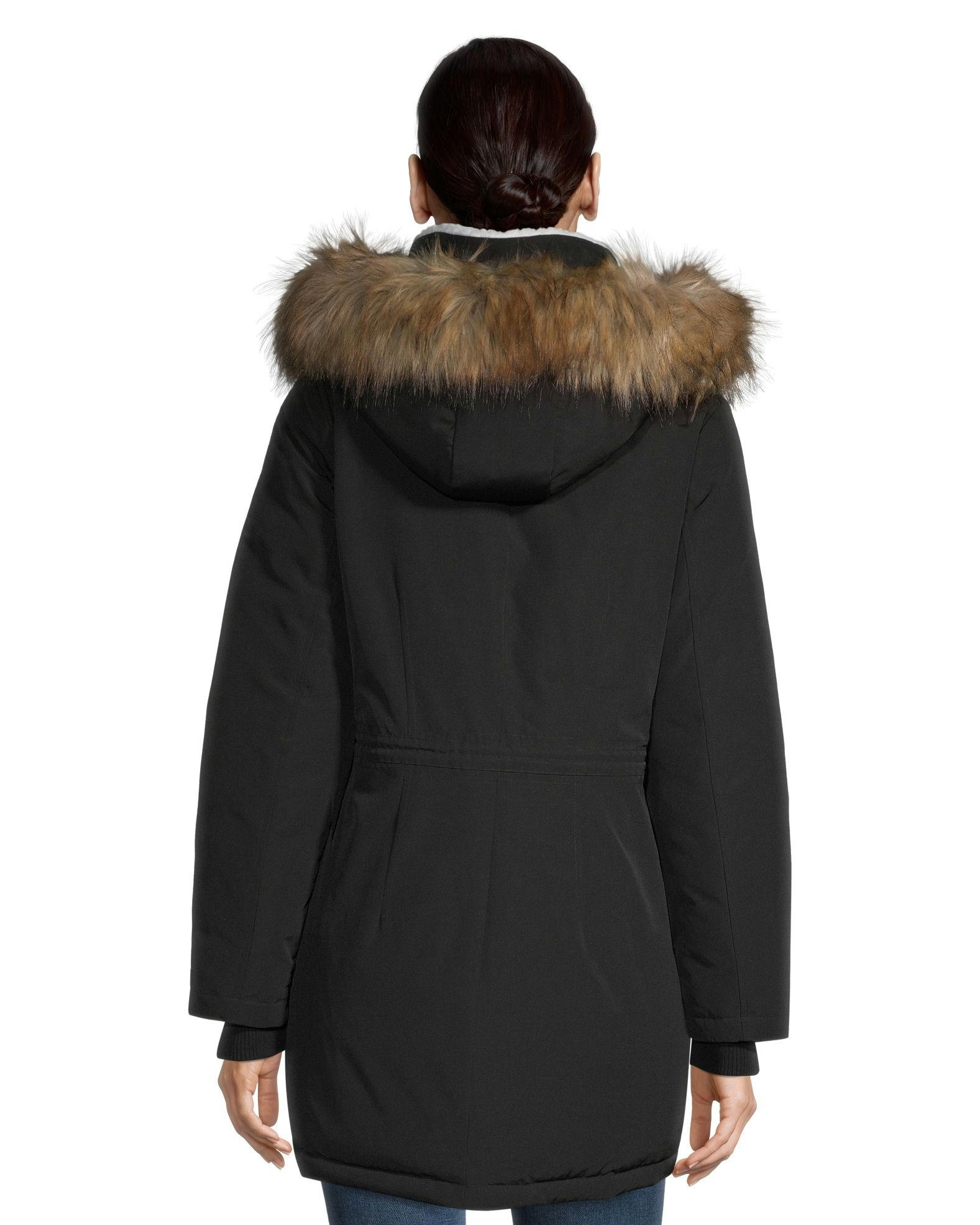 Nine West Women's West Sherpa Lined Parka Jacket