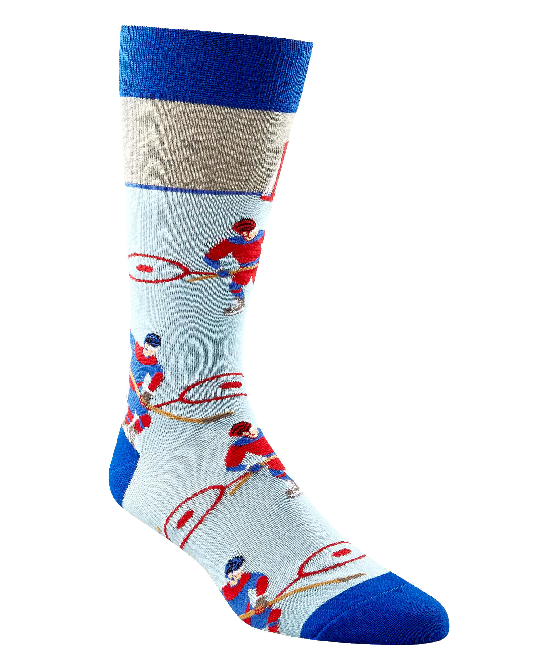 Denver Hayes Men's Novelty Sports Pattern Crew Socks